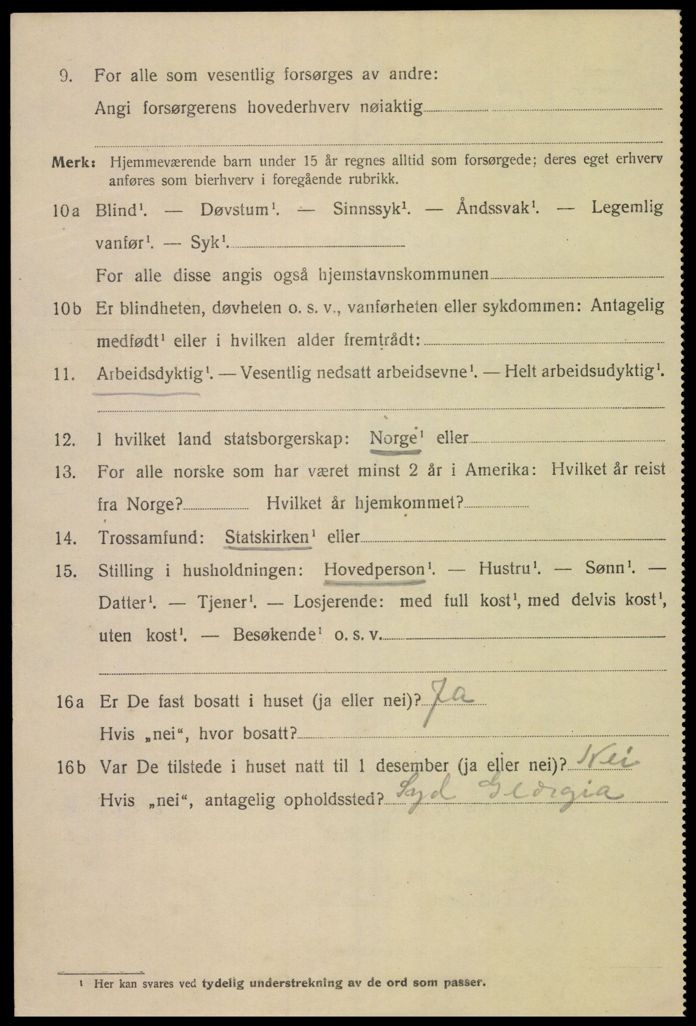 SAK, 1920 census for Mandal, 1920, p. 8132