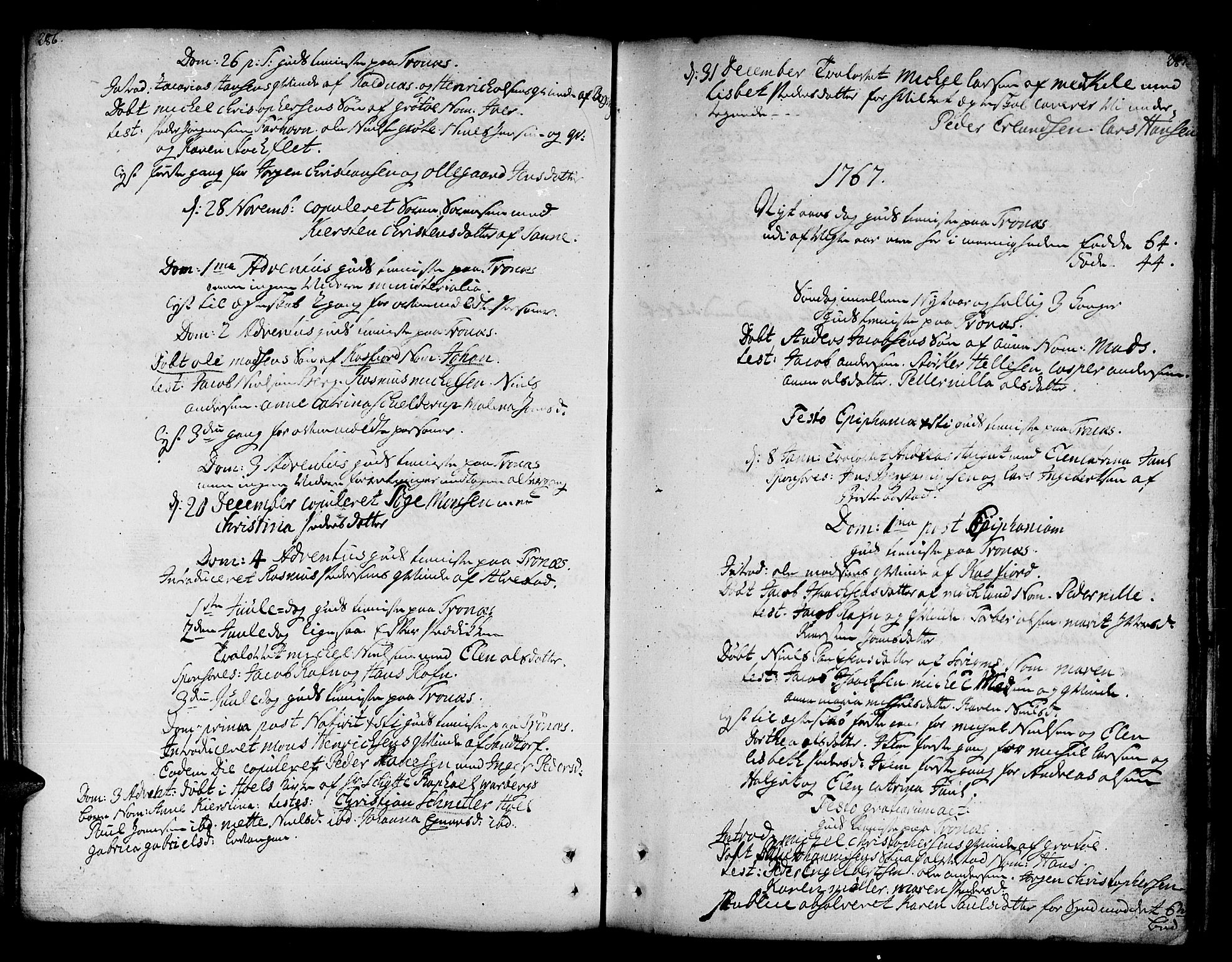 Trondenes sokneprestkontor, SATØ/S-1319/H/Ha/L0002kirke: Parish register (official) no. 2, 1751-1781, p. 286-287