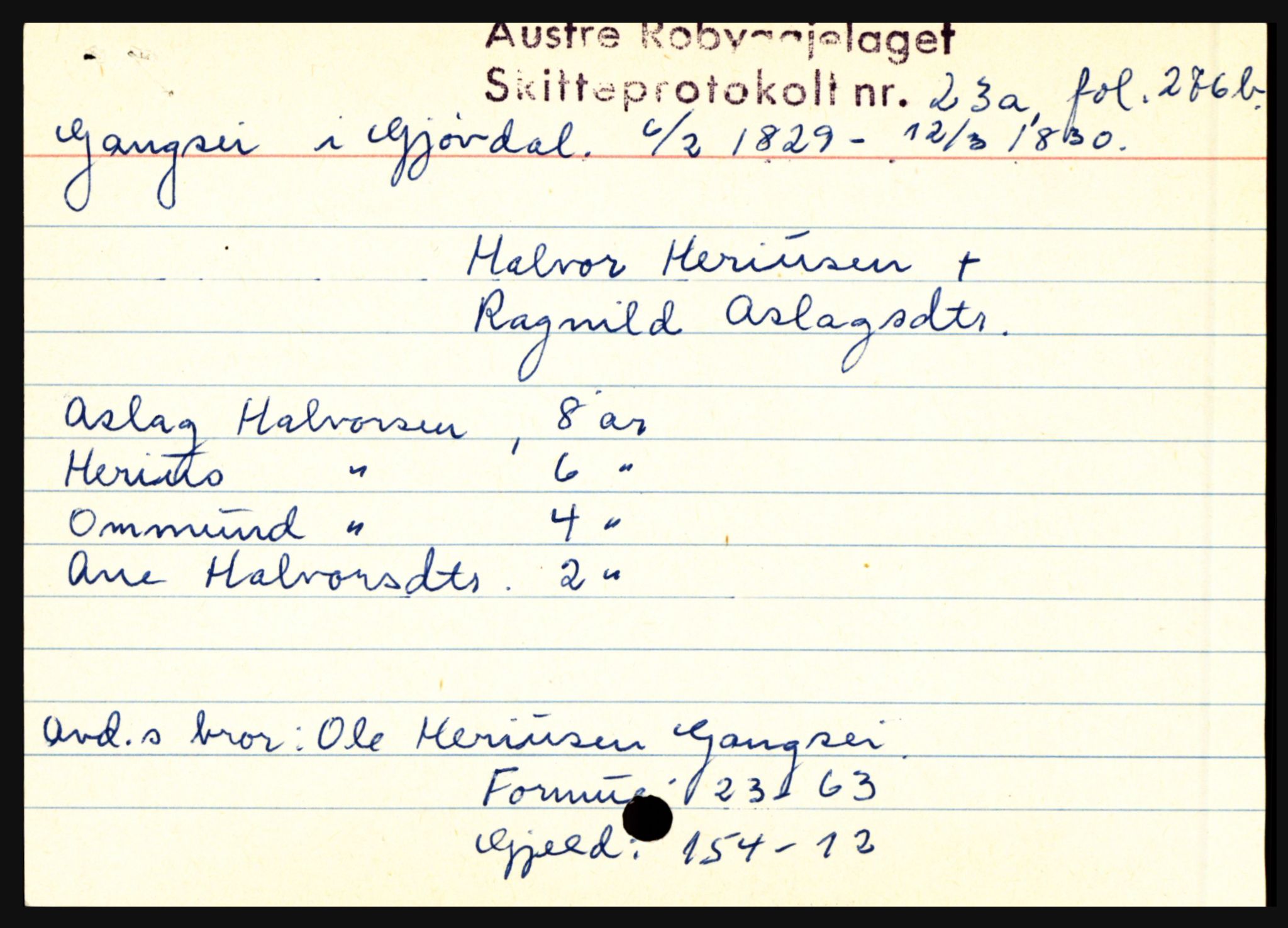 Østre Råbyggelag sorenskriveri, AV/SAK-1221-0016/H, p. 3489