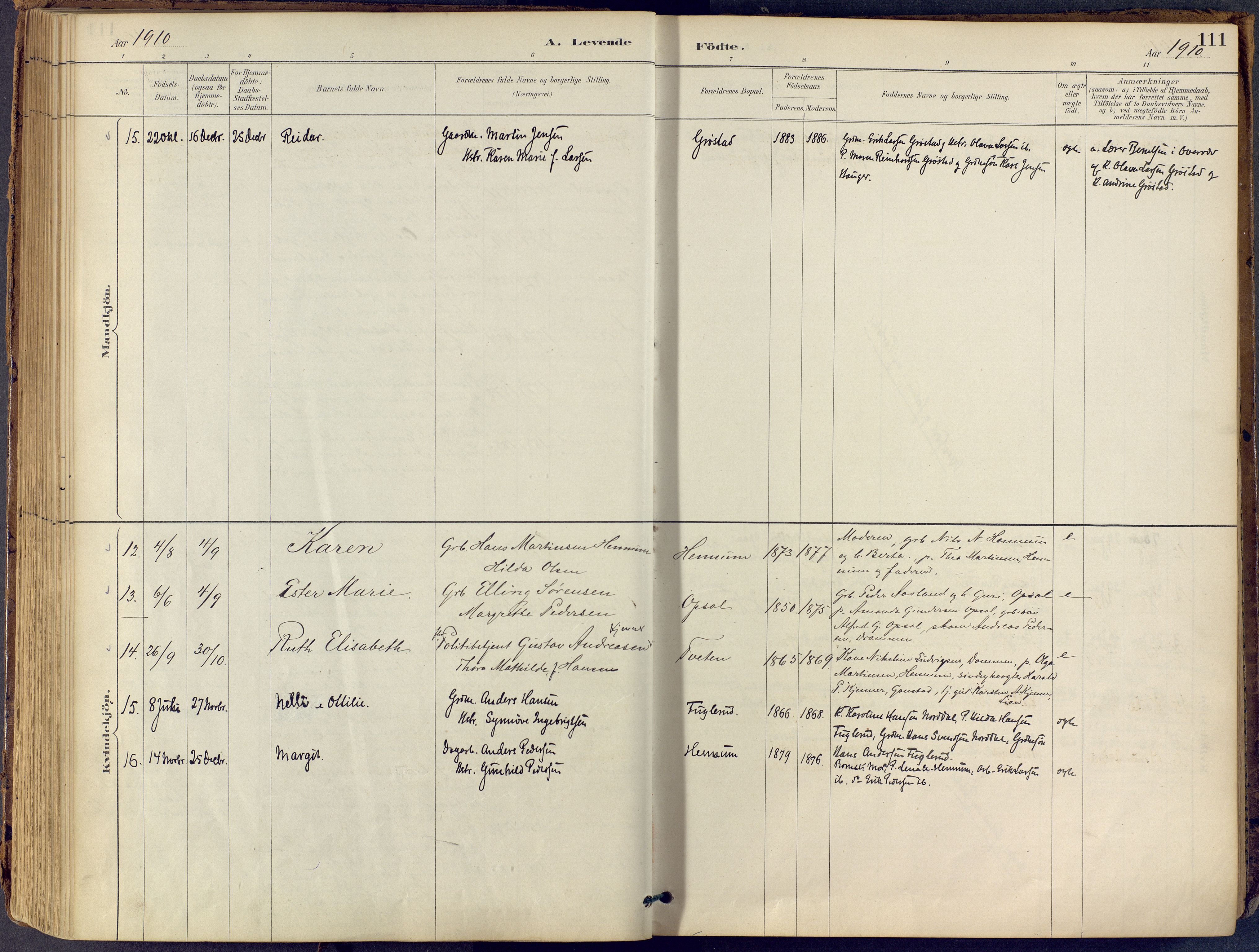 Lier kirkebøker, AV/SAKO-A-230/F/Fb/L0001: Parish register (official) no. II 1, 1883-1910, p. 111