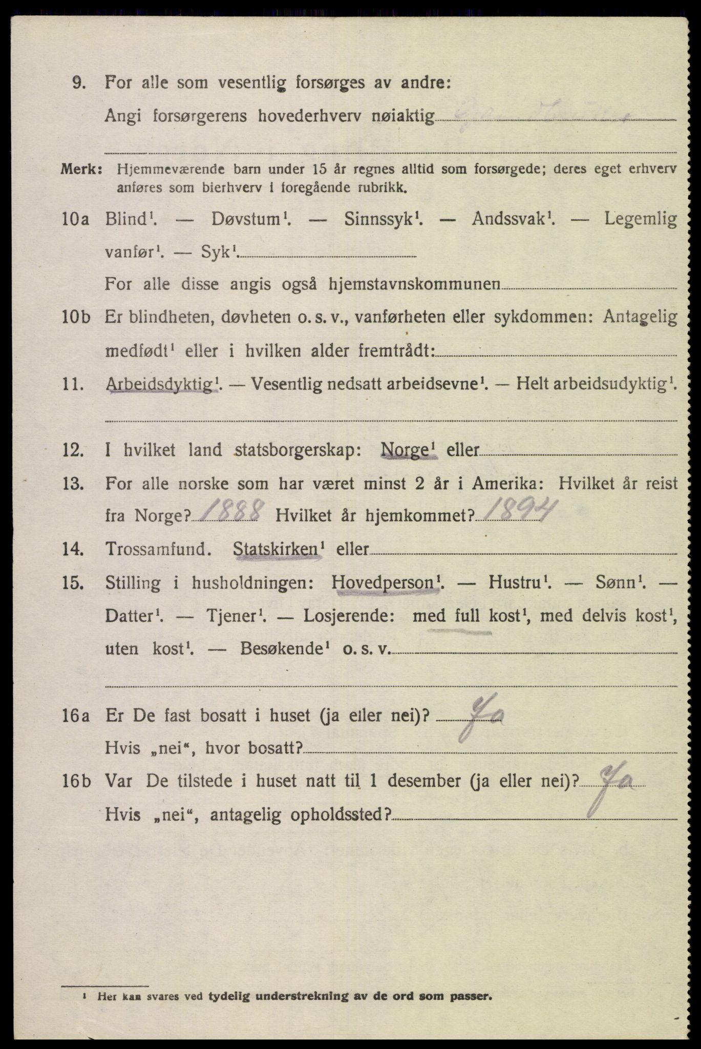 SAK, 1920 census for Kvinesdal, 1920, p. 5704