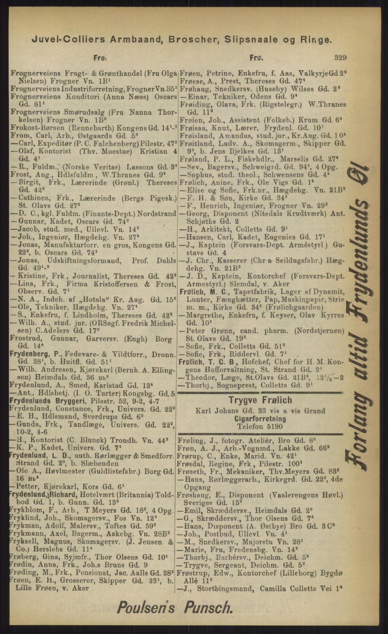 Kristiania/Oslo adressebok, PUBL/-, 1903, p. 329