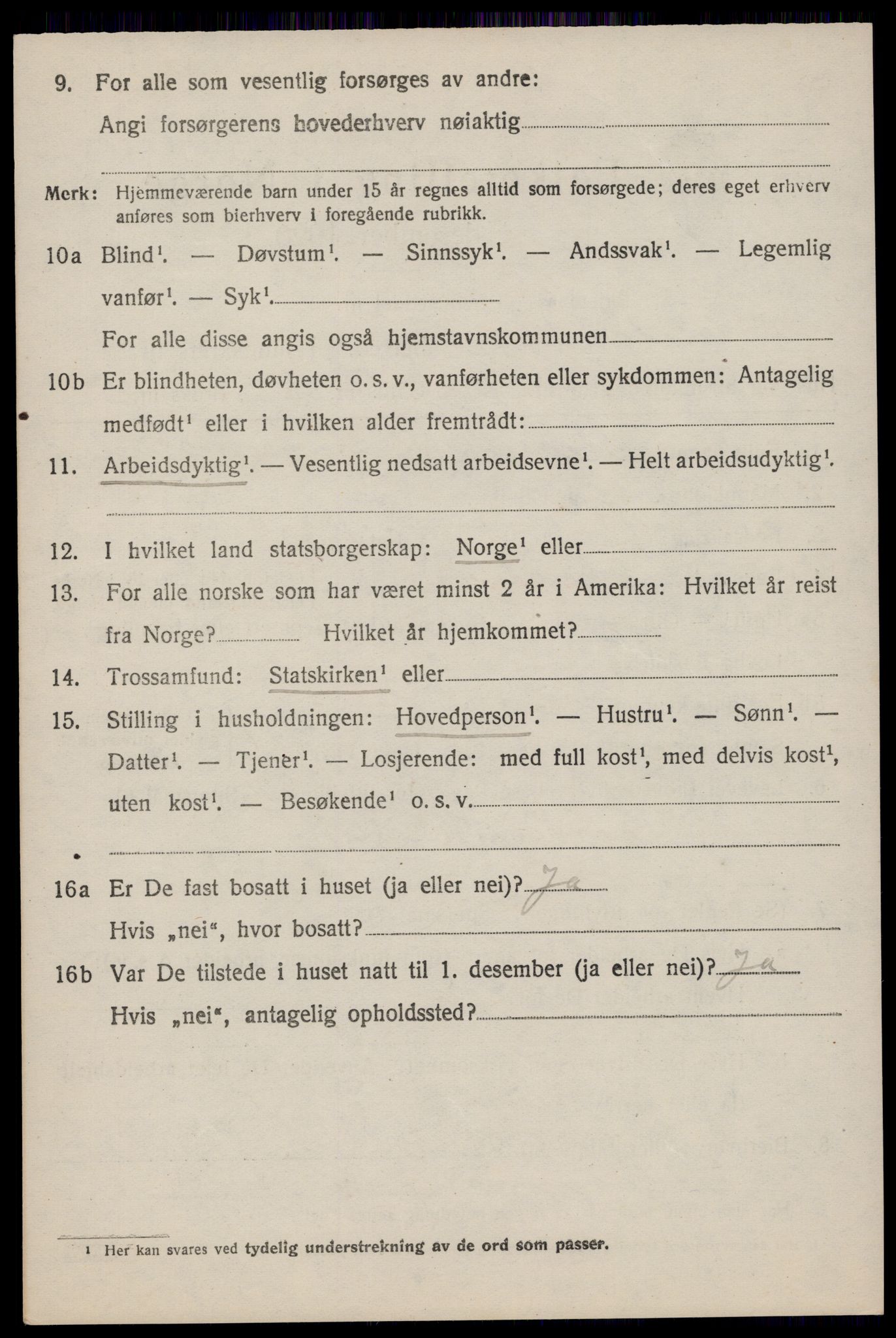 SAST, 1920 census for Håland, 1920, p. 1724