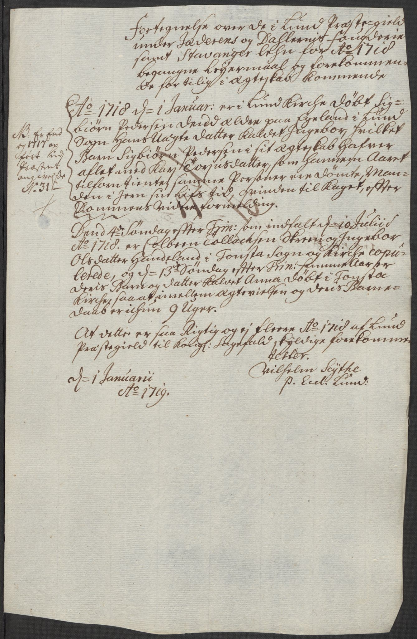 Rentekammeret inntil 1814, Reviderte regnskaper, Fogderegnskap, AV/RA-EA-4092/R46/L2743: Fogderegnskap Jæren og Dalane, 1718, p. 312