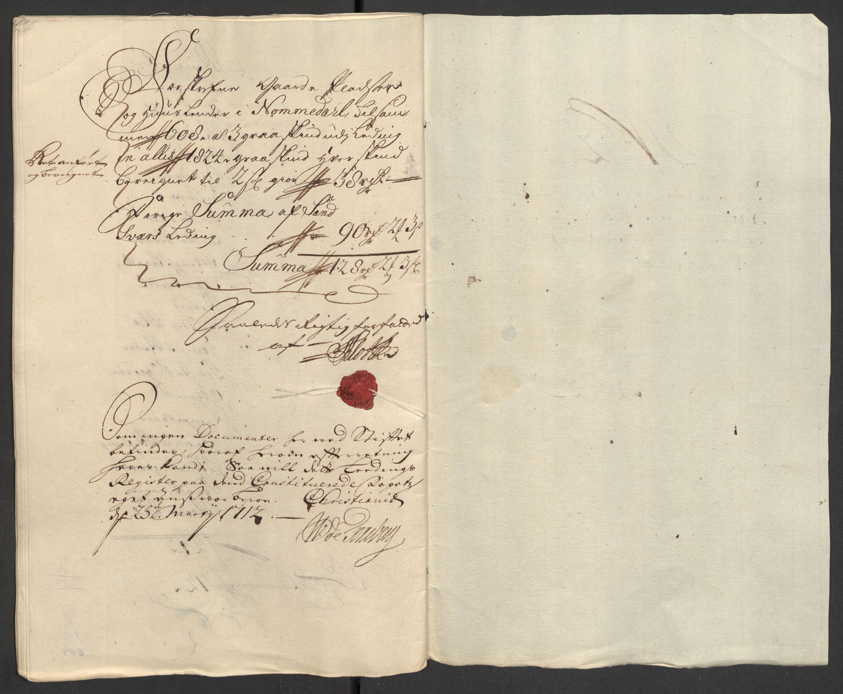 Rentekammeret inntil 1814, Reviderte regnskaper, Fogderegnskap, AV/RA-EA-4092/R24/L1586: Fogderegnskap Numedal og Sandsvær, 1711, p. 36