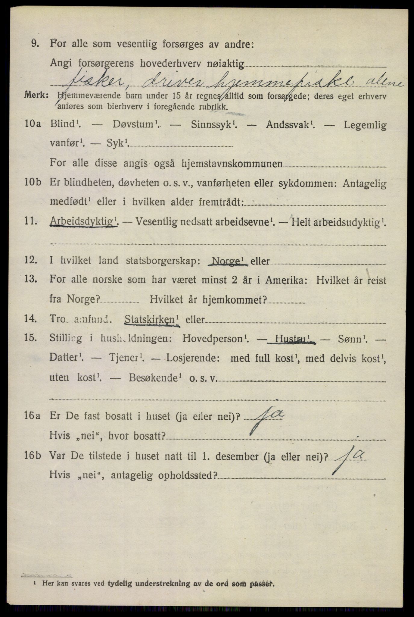 SAKO, 1920 census for Skåtøy, 1920, p. 7809