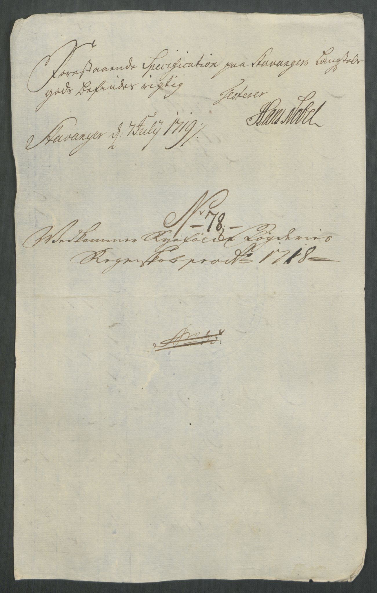 Rentekammeret inntil 1814, Reviderte regnskaper, Fogderegnskap, RA/EA-4092/R47/L2871: Fogderegnskap Ryfylke, 1718, p. 350