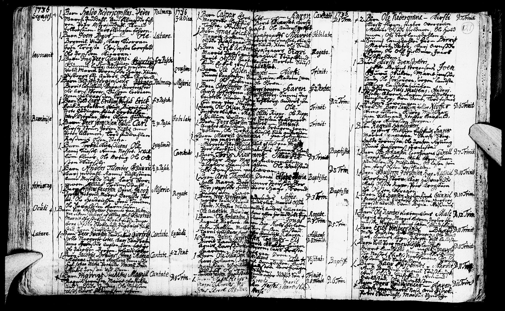 Ministerialprotokoller, klokkerbøker og fødselsregistre - Nord-Trøndelag, SAT/A-1458/723/L0230: Parish register (official) no. 723A01, 1705-1747, p. 121