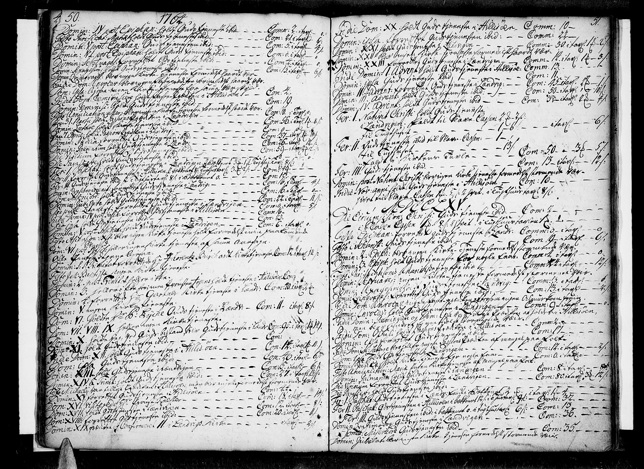 Lenvik sokneprestembete, AV/SATØ-S-1310/H/Ha/Haa/L0001kirke: Parish register (official) no. 1, 1753-1783, p. 50-51