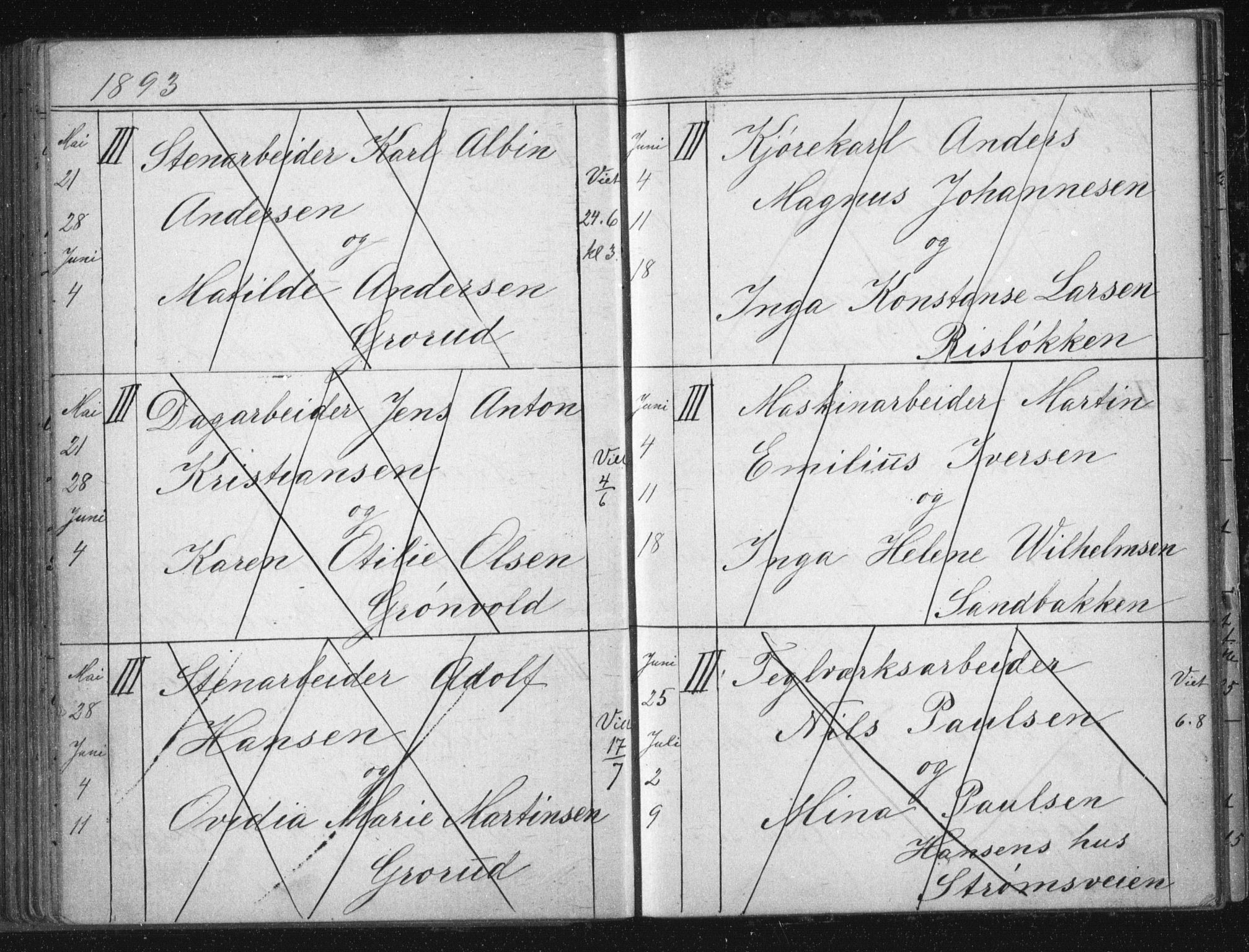 Østre Aker prestekontor Kirkebøker, AV/SAO-A-10840/H/Ha/L0005: Banns register no. I 5, 1879-1899