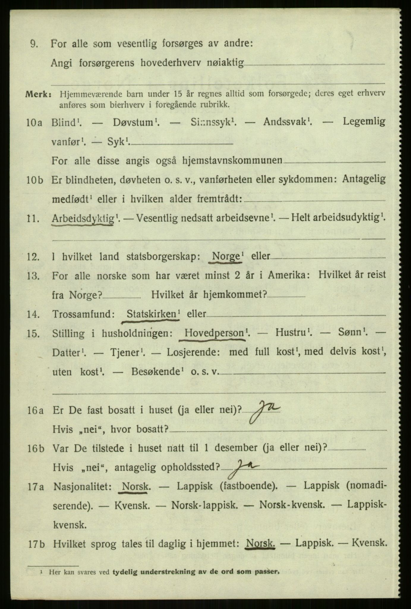 SATØ, 1920 census for Hillesøy, 1920, p. 700