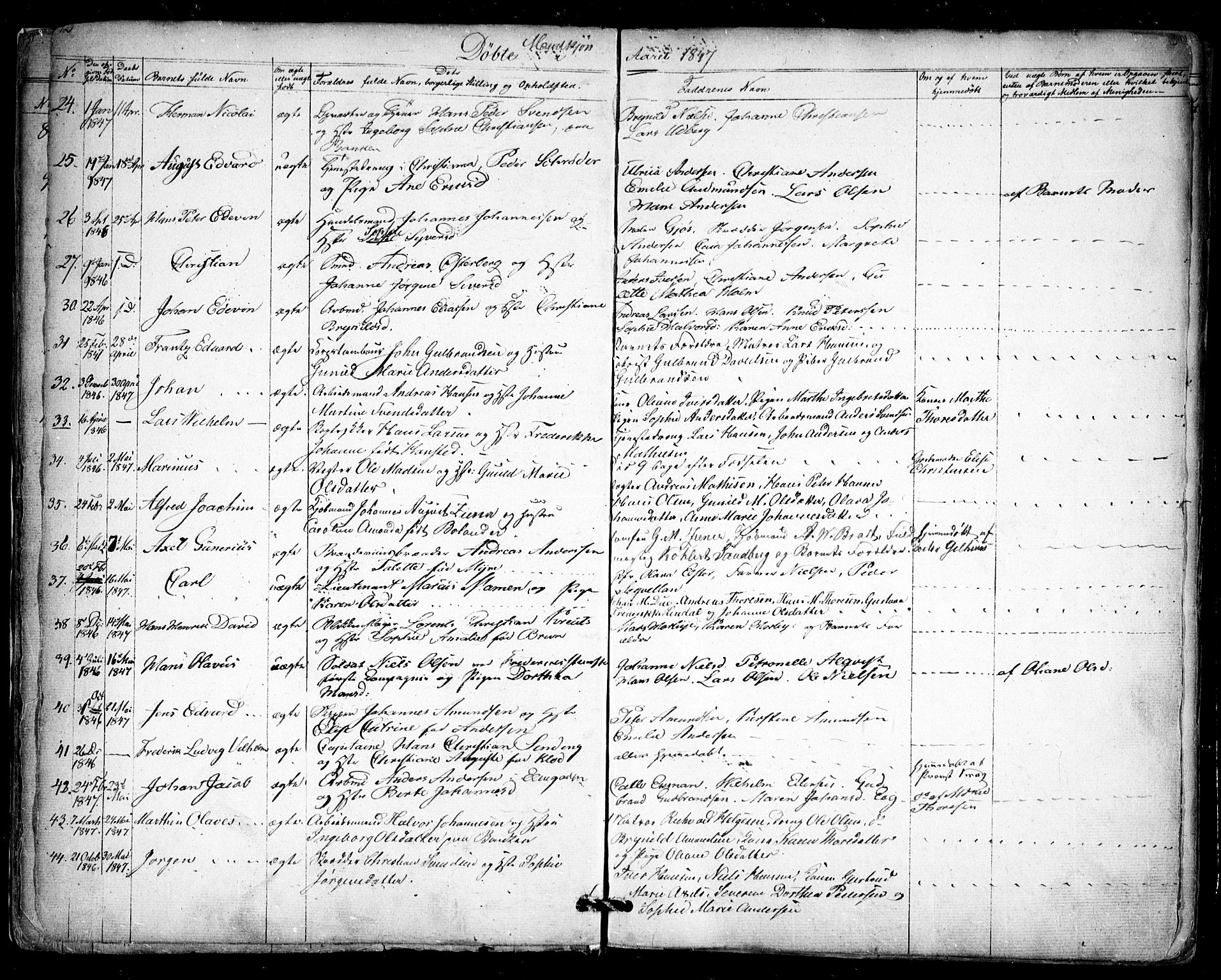 Halden prestekontor Kirkebøker, AV/SAO-A-10909/F/Fa/L0006: Parish register (official) no. I 6, 1845-1856, p. 12