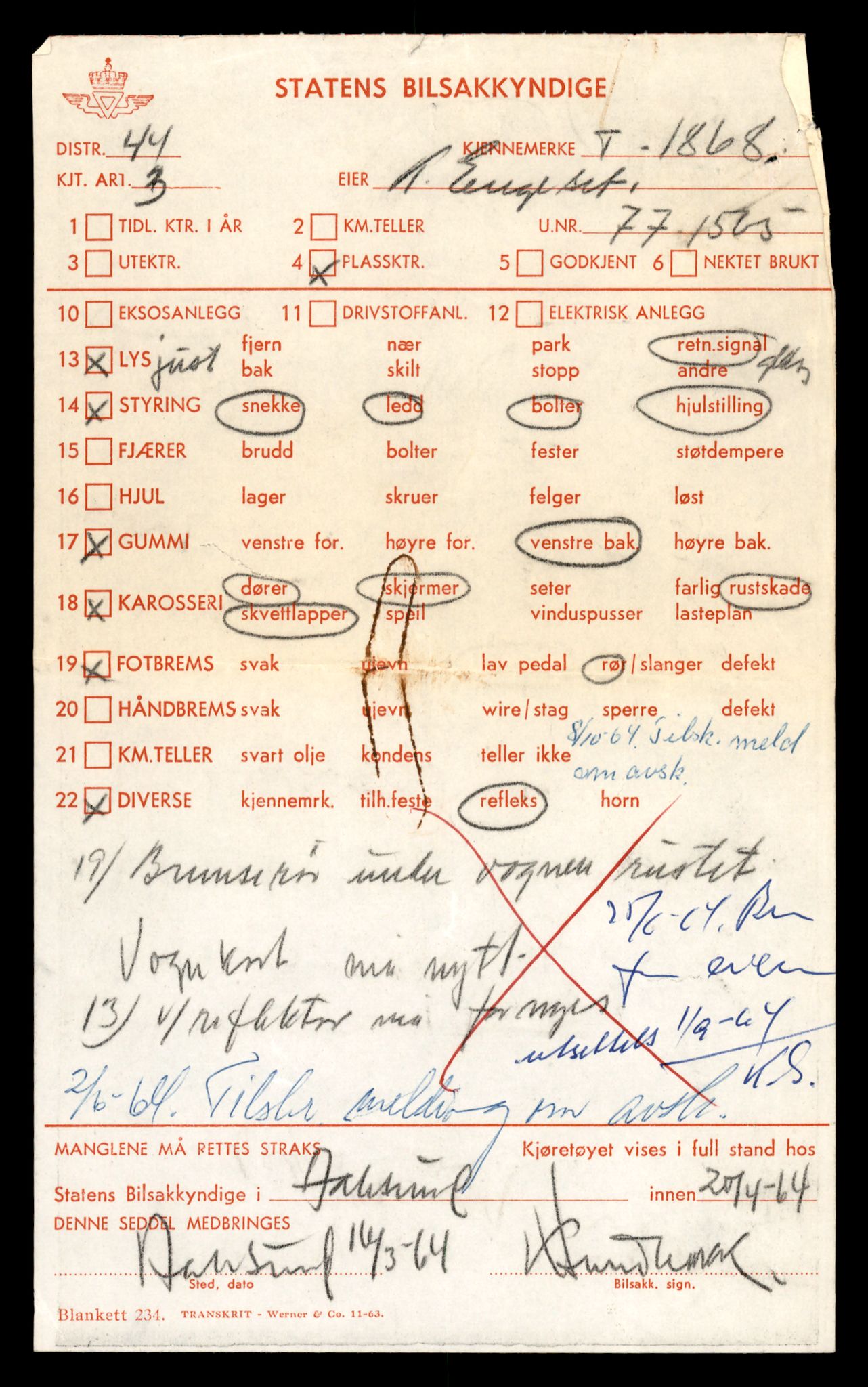 Møre og Romsdal vegkontor - Ålesund trafikkstasjon, AV/SAT-A-4099/F/Fe/L0016: Registreringskort for kjøretøy T 1851 - T 1984, 1927-1998, p. 367