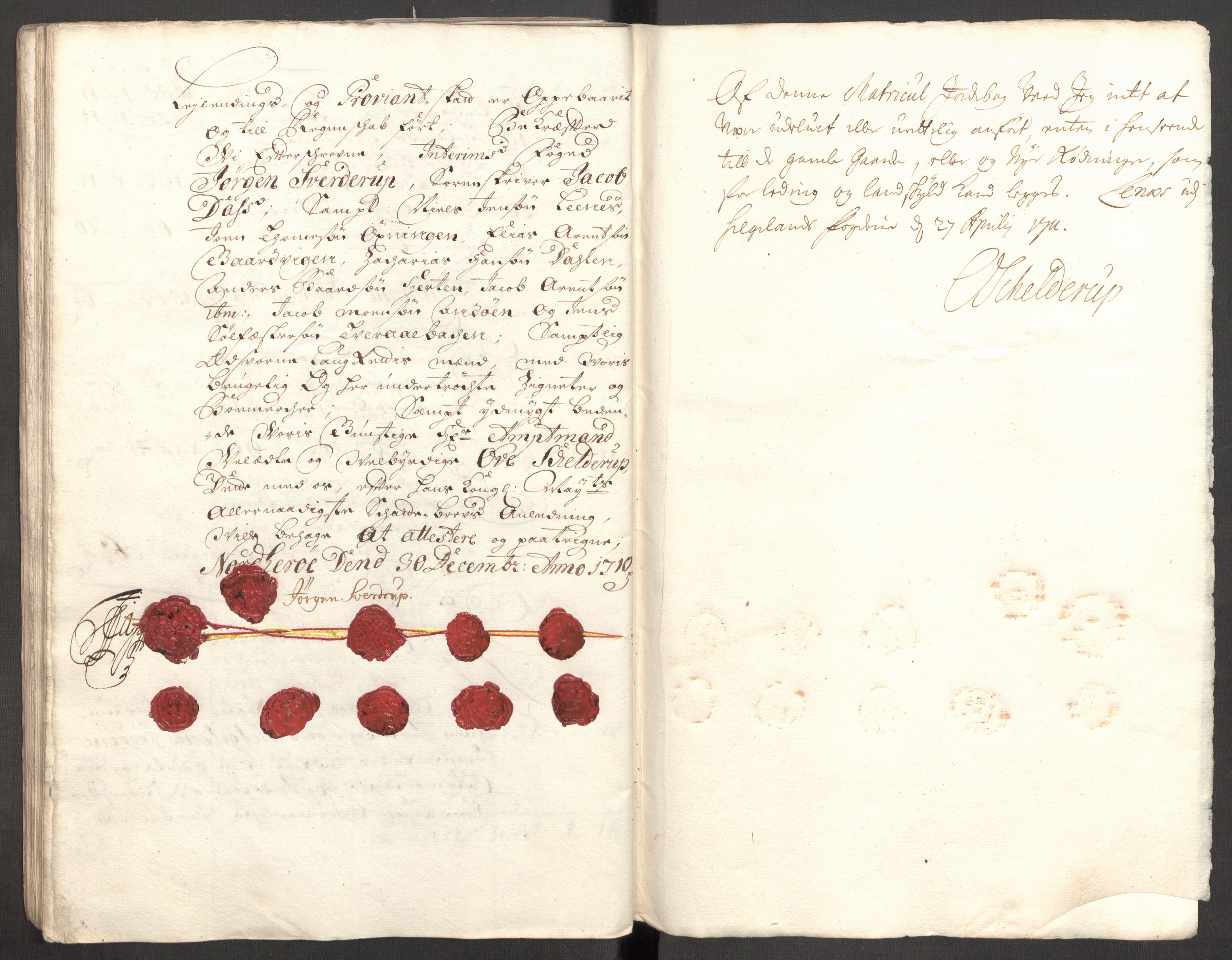 Rentekammeret inntil 1814, Reviderte regnskaper, Fogderegnskap, RA/EA-4092/R65/L4511: Fogderegnskap Helgeland, 1710-1711, p. 80