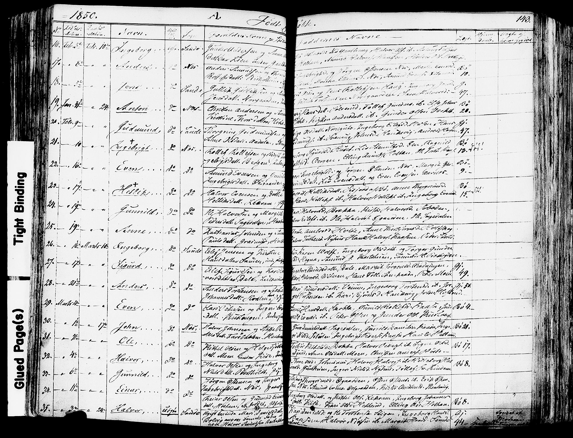 Sauherad kirkebøker, SAKO/A-298/F/Fa/L0006: Parish register (official) no. I 6, 1827-1850, p. 143