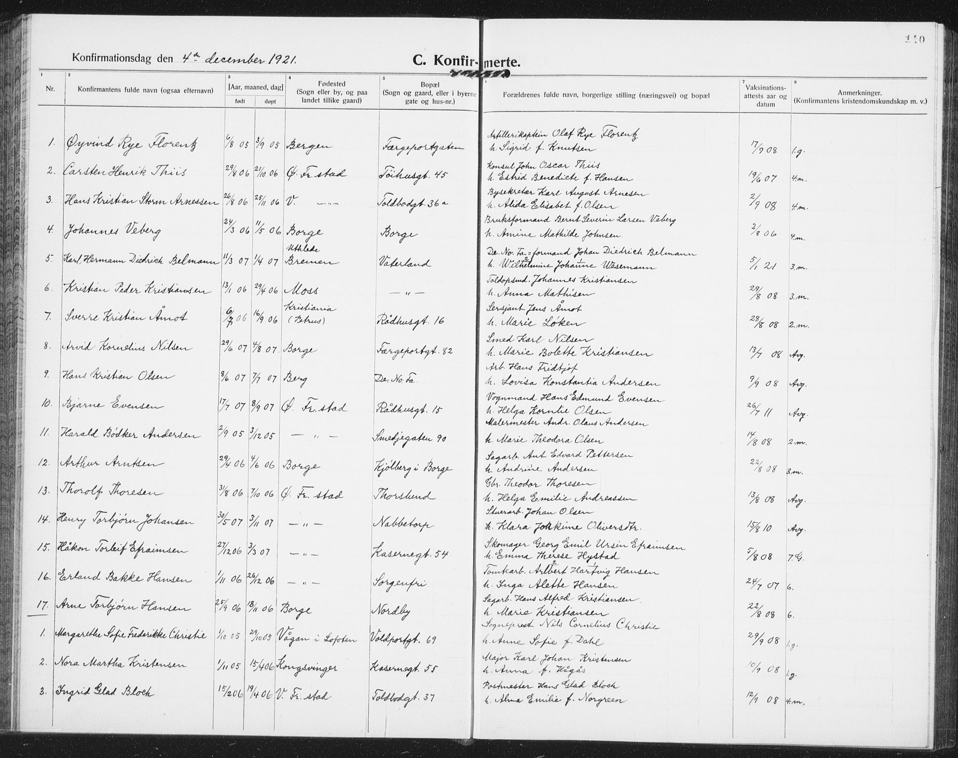 Østre Fredrikstad prestekontor Kirkebøker, AV/SAO-A-10907/G/Ga/L0003: Parish register (copy) no. 3, 1920-1940, p. 140