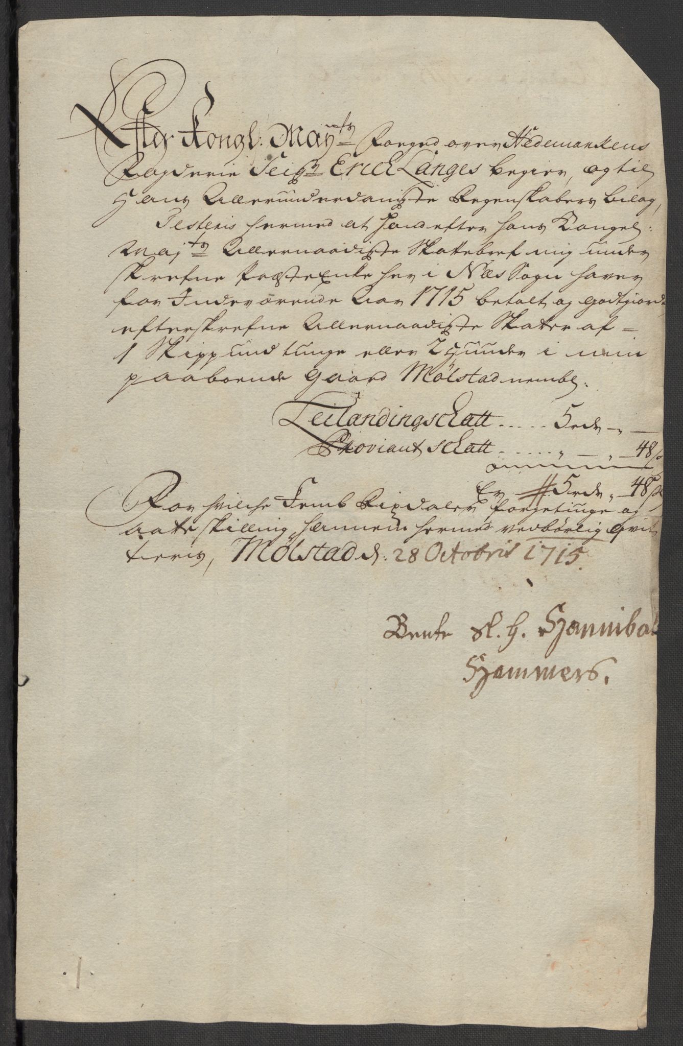 Rentekammeret inntil 1814, Reviderte regnskaper, Fogderegnskap, AV/RA-EA-4092/R16/L1053: Fogderegnskap Hedmark, 1715, p. 375