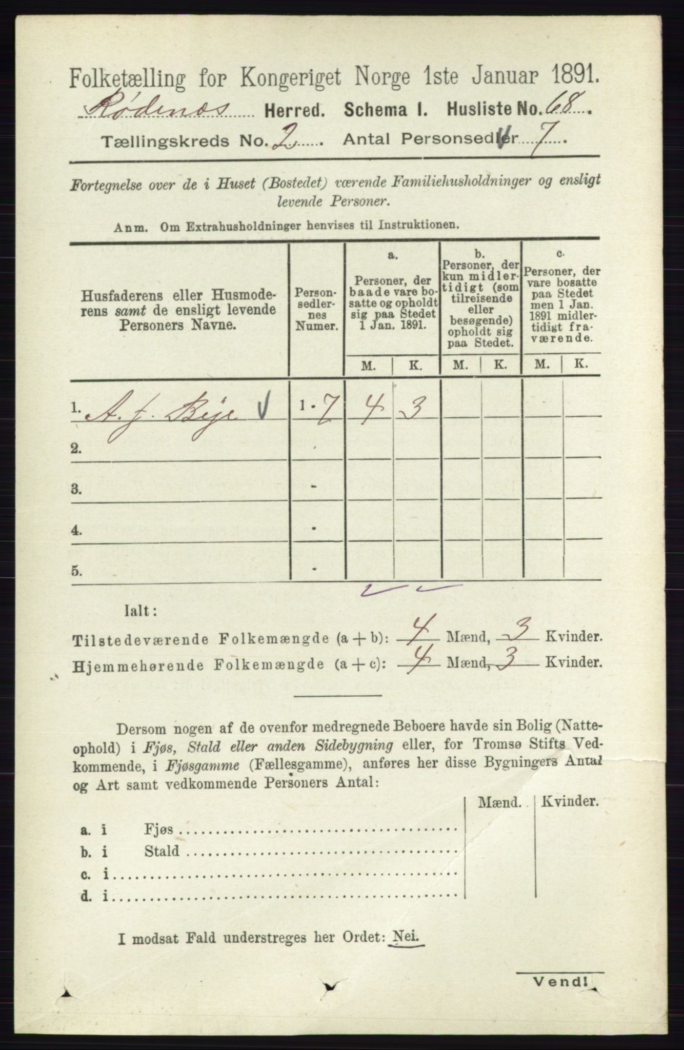 RA, 1891 census for 0120 Rødenes, 1891, p. 723