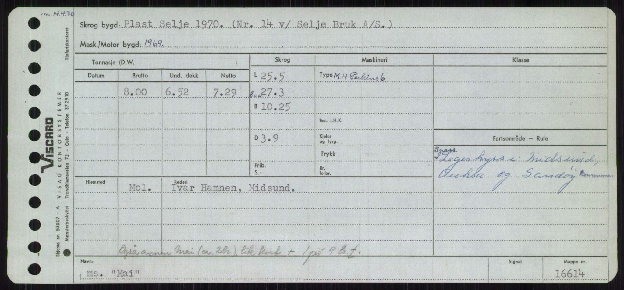 Sjøfartsdirektoratet med forløpere, Skipsmålingen, AV/RA-S-1627/H/Ha/L0003/0002: Fartøy, Hilm-Mar / Fartøy, Kom-Mar, p. 835