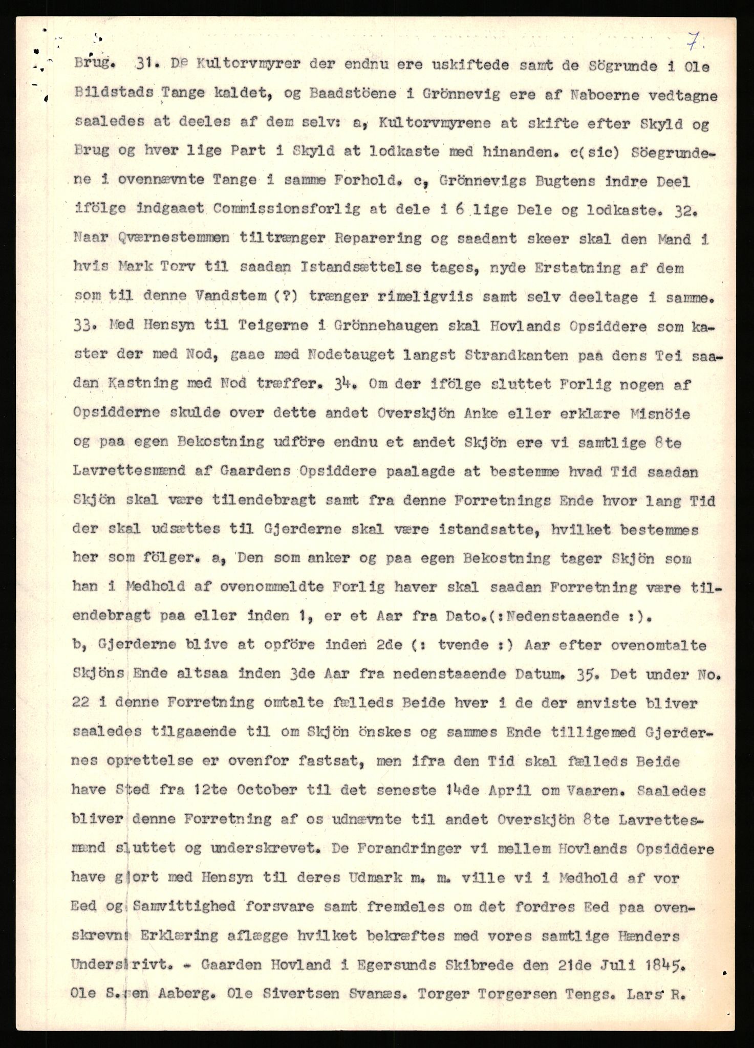 Statsarkivet i Stavanger, AV/SAST-A-101971/03/Y/Yj/L0040: Avskrifter sortert etter gårdnavn: Hovland i Egersun - Hustveit, 1750-1930, p. 88