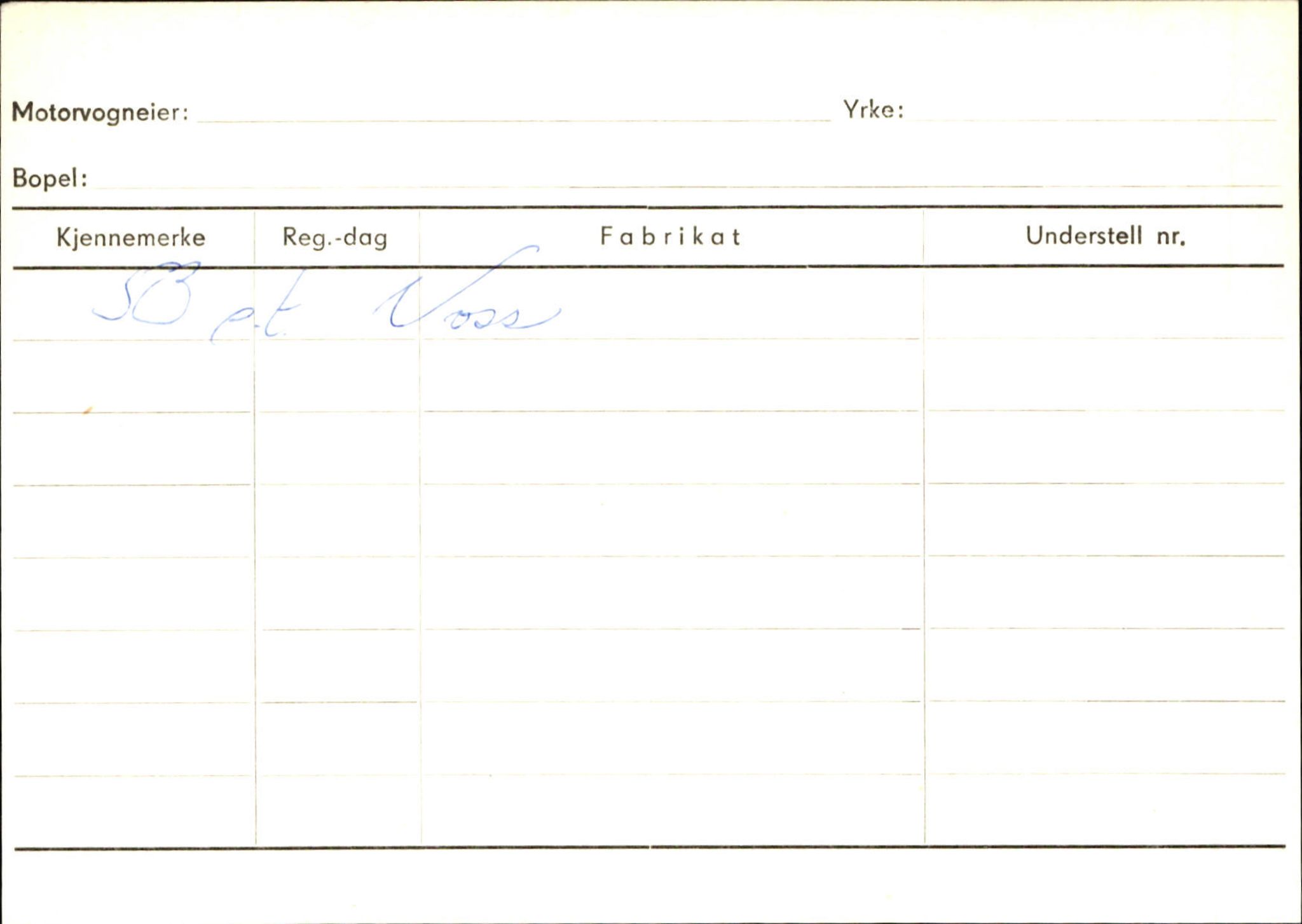 Statens vegvesen, Sogn og Fjordane vegkontor, AV/SAB-A-5301/4/F/L0125: Eigarregister Sogndal V-Å. Aurland A-Å. Fjaler A-N, 1945-1975, p. 1182