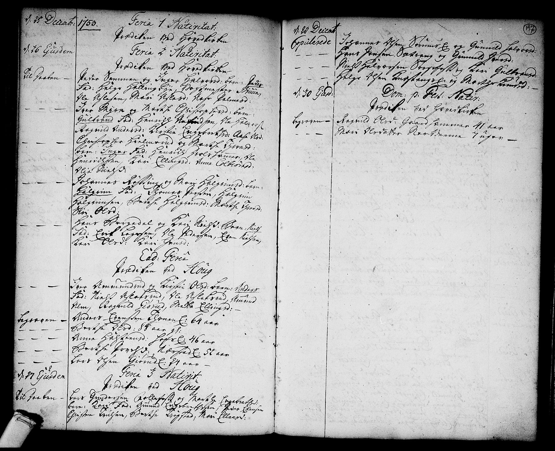 Norderhov kirkebøker, AV/SAKO-A-237/F/Fa/L0003a: Parish register (official) no. 3, 1740-1757, p. 197