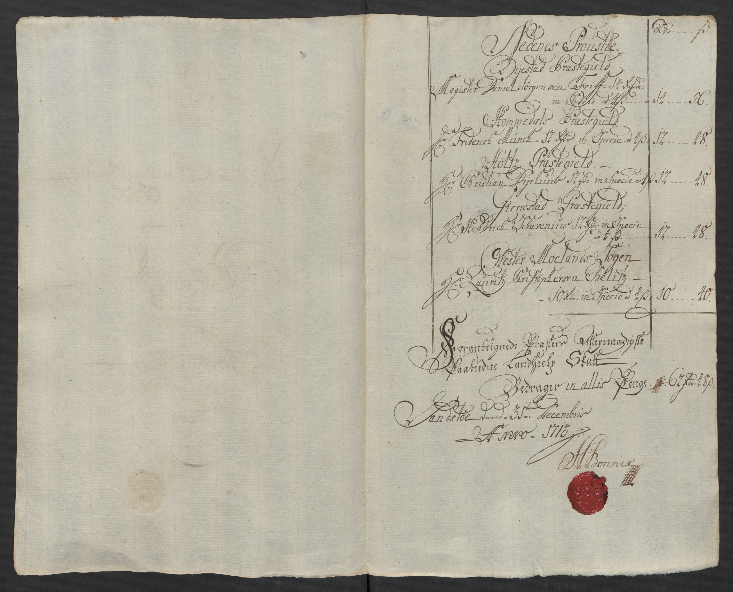 Rentekammeret inntil 1814, Reviderte regnskaper, Fogderegnskap, AV/RA-EA-4092/R39/L2321: Fogderegnskap Nedenes, 1713-1714, p. 25