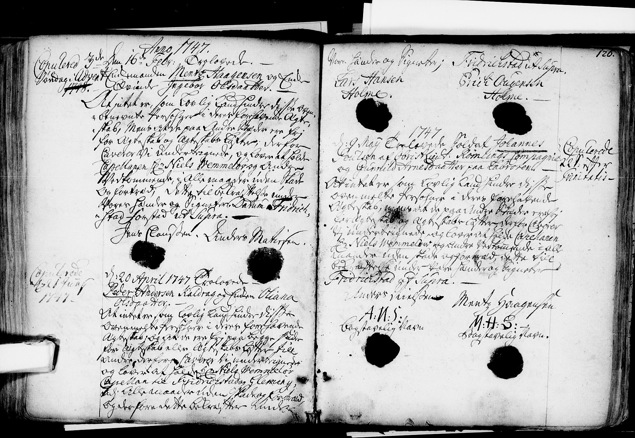 Glemmen prestekontor Kirkebøker, SAO/A-10908/F/Fa/L0001: Parish register (official) no. 1, 1733-1759, p. 126