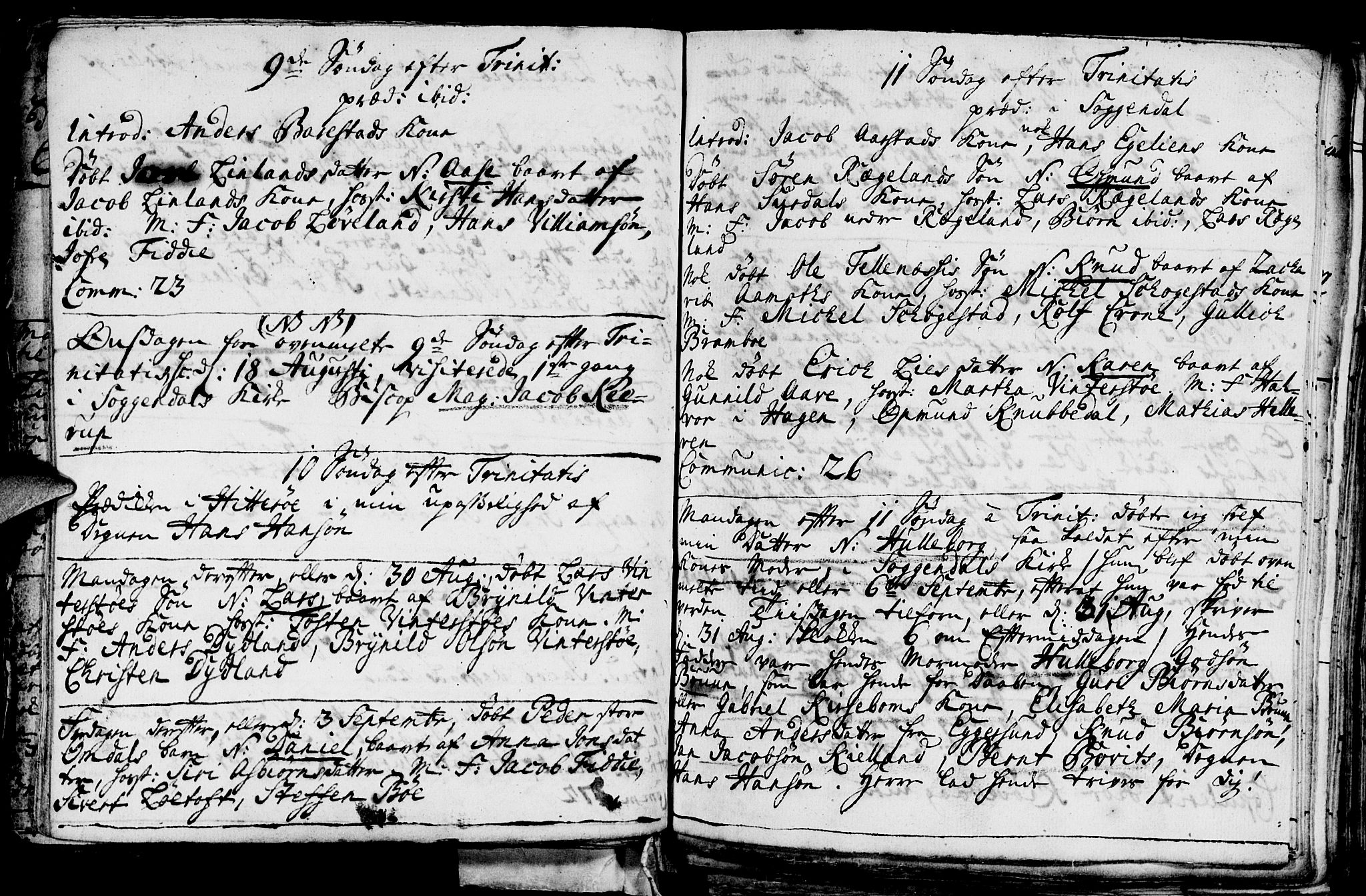 Sokndal sokneprestkontor, AV/SAST-A-101808: Parish register (official) no. A 1, 1729-1740