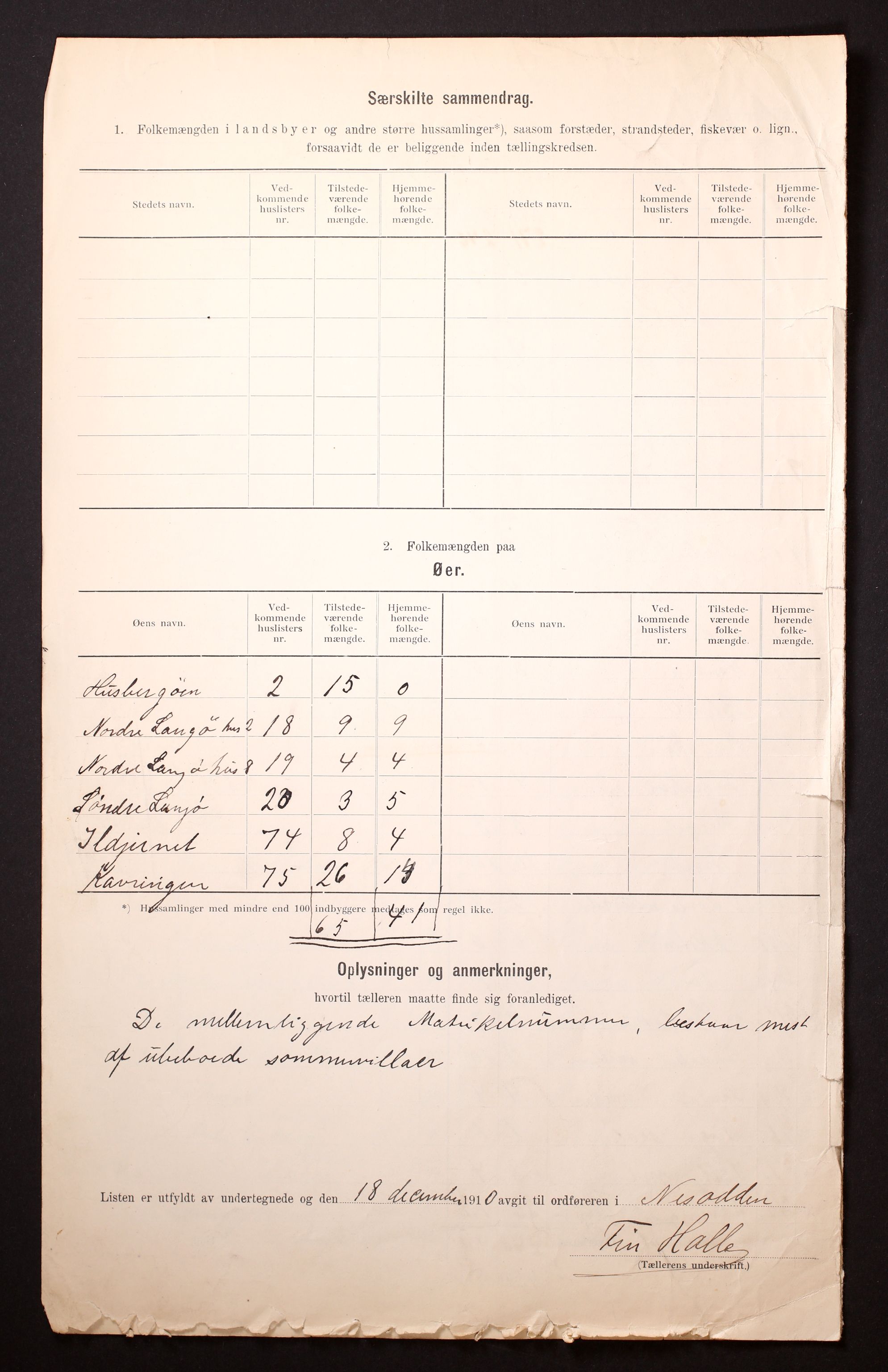 RA, 1910 census for Nesodden, 1910, p. 6