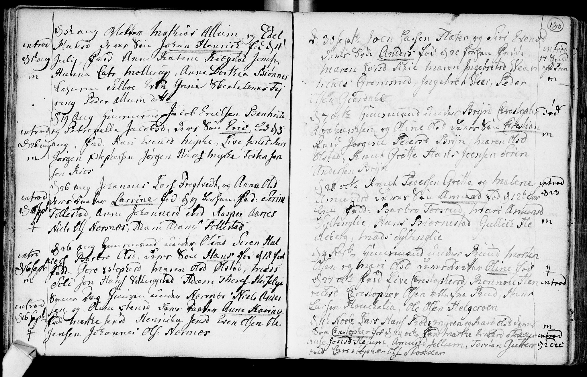 Røyken kirkebøker, SAKO/A-241/F/Fa/L0003: Parish register (official) no. 3, 1782-1813, p. 130