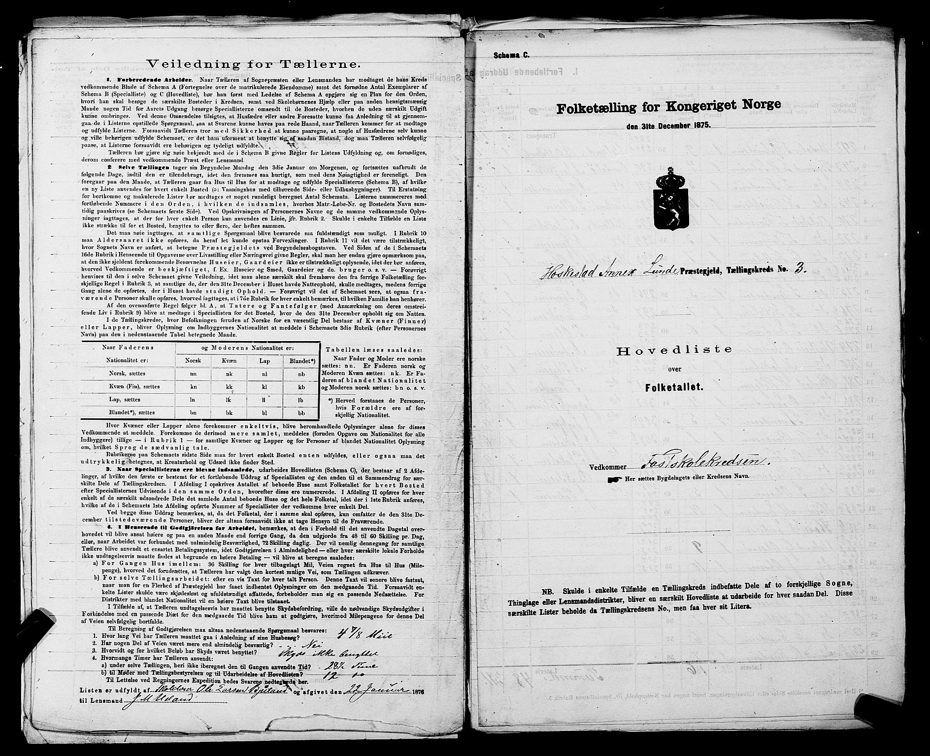 SAST, 1875 census for 1112P Lund, 1875, p. 42