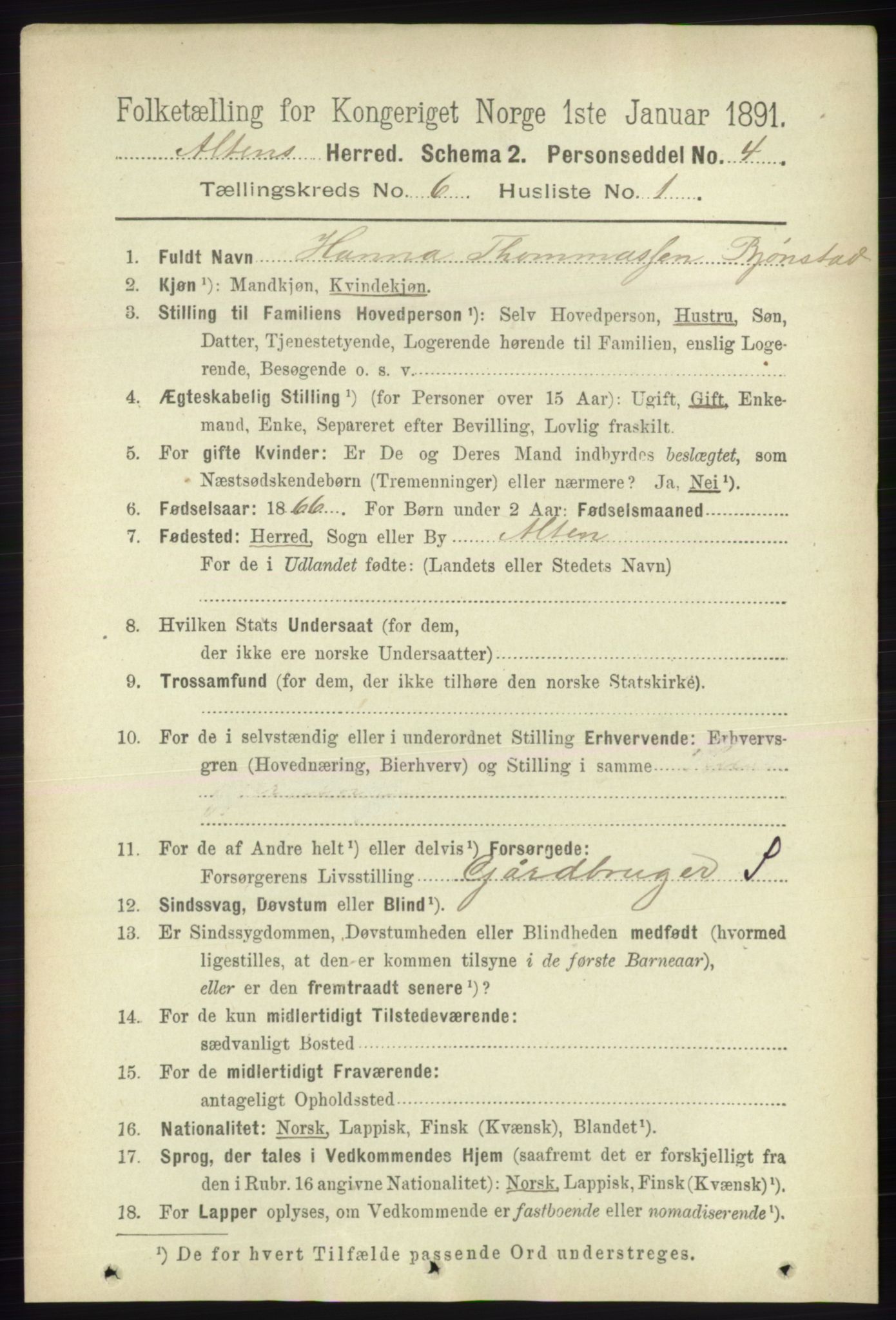 RA, 1891 census for 2012 Alta, 1891, p. 1847