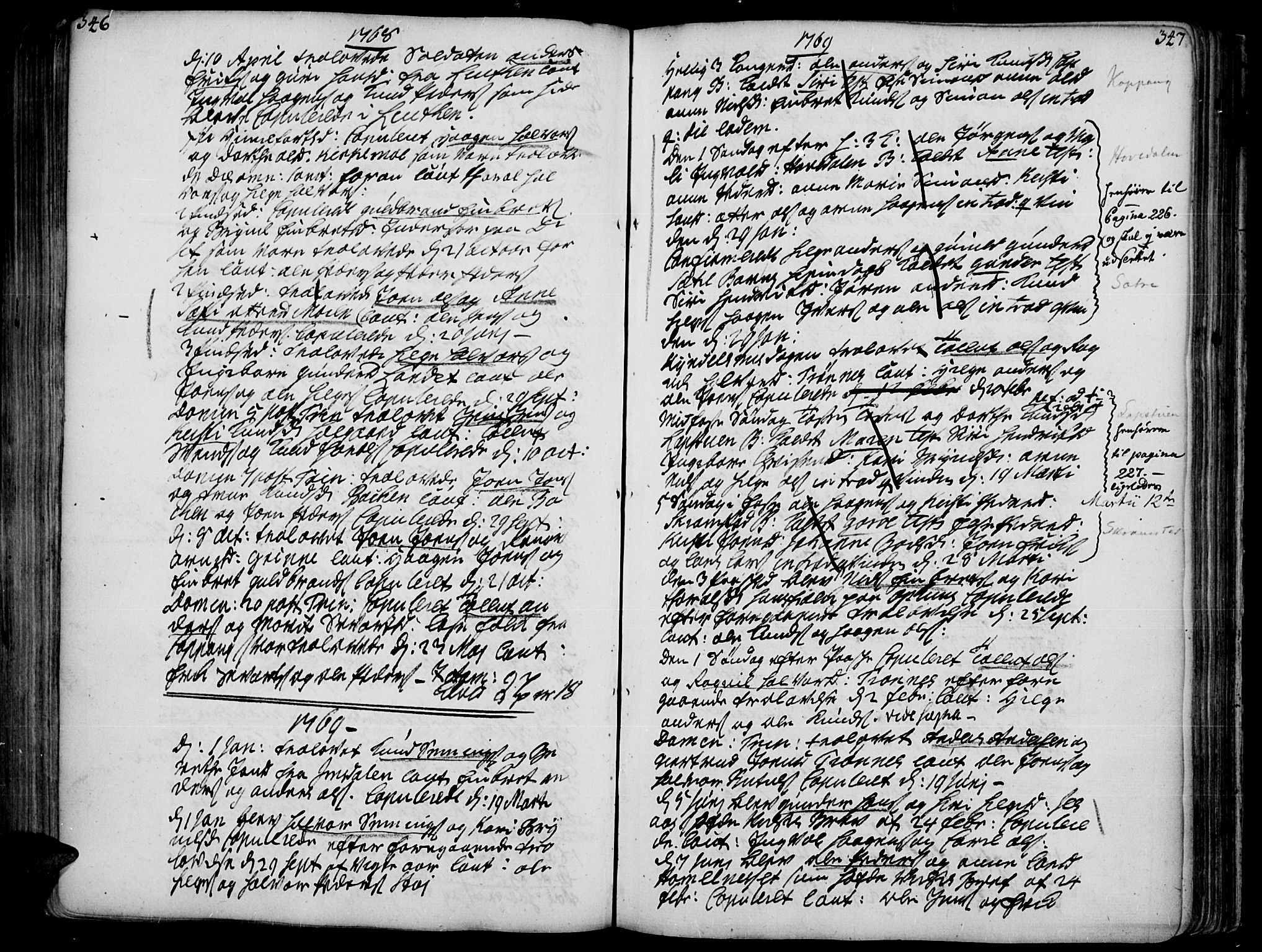 Åmot prestekontor, Hedmark, AV/SAH-PREST-056/H/Ha/Haa/L0002: Parish register (official) no. 2, 1734-1779, p. 346-347