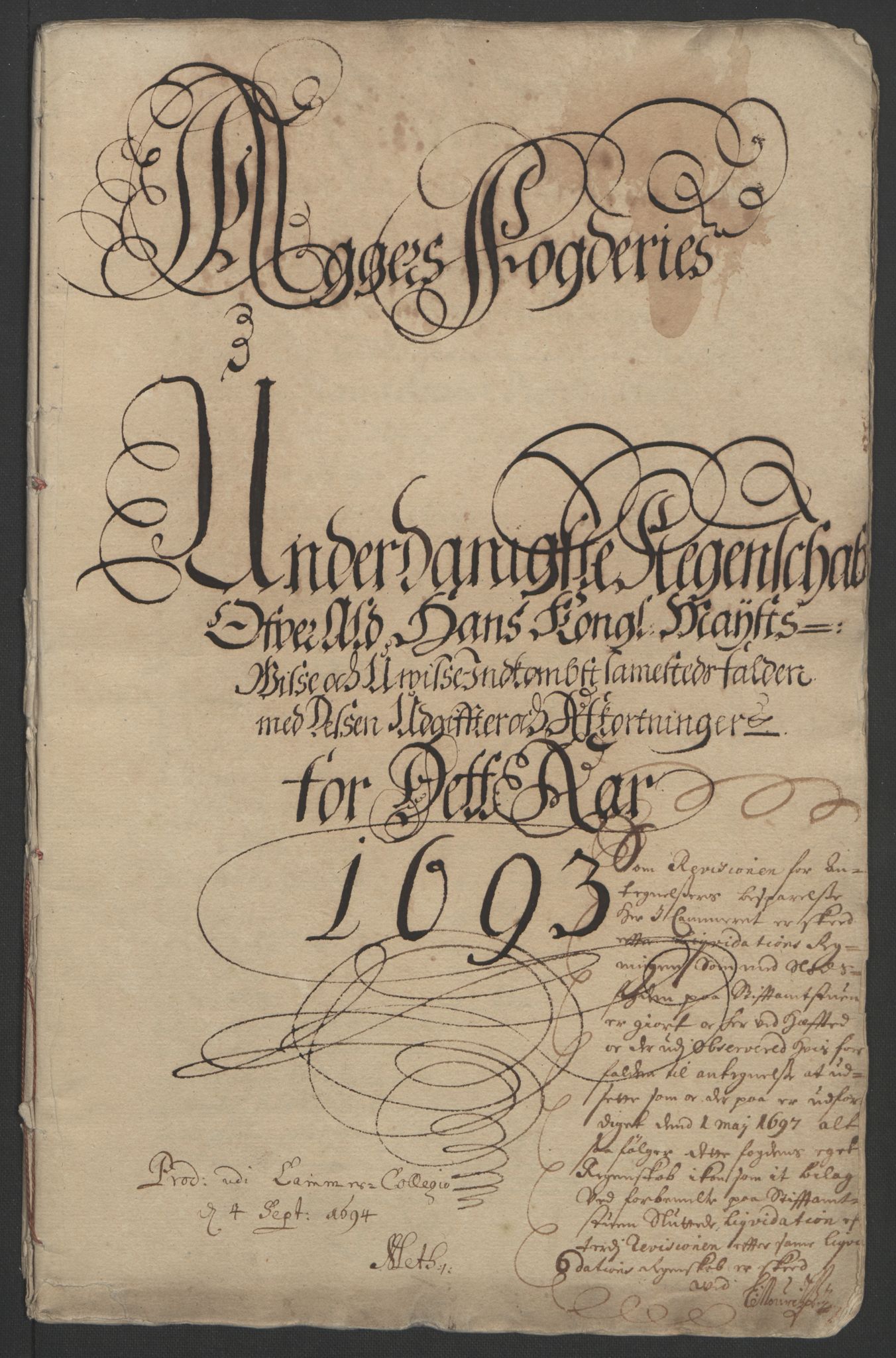 Rentekammeret inntil 1814, Reviderte regnskaper, Fogderegnskap, AV/RA-EA-4092/R08/L0426: Fogderegnskap Aker, 1692-1693, p. 264