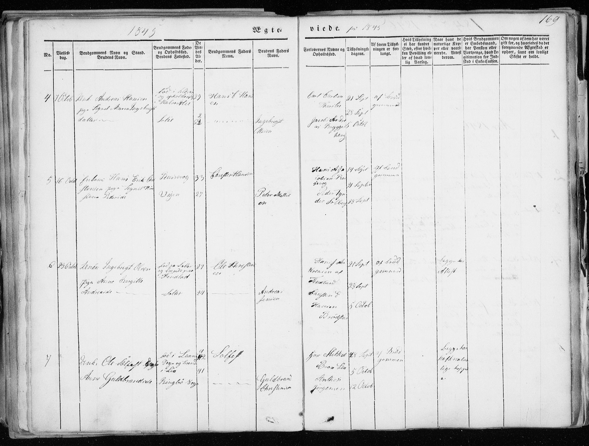 Tranøy sokneprestkontor, AV/SATØ-S-1313/I/Ia/Iaa/L0006kirke: Parish register (official) no. 6, 1844-1855, p. 169