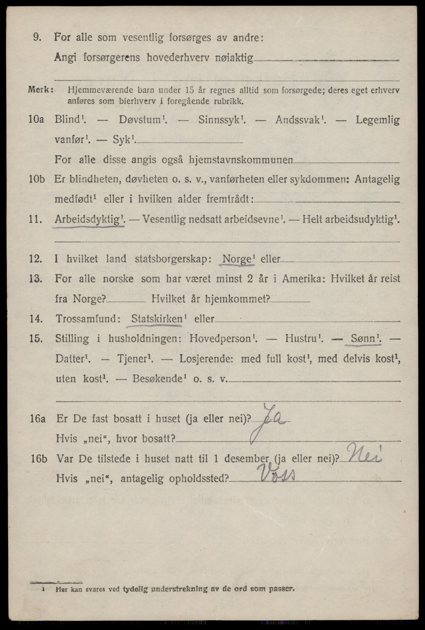 SAST, 1920 census for Hetland, 1920, p. 21648