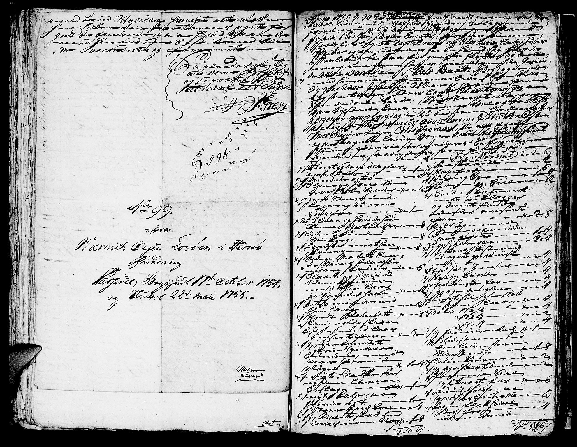 Helgeland sorenskriveri, SAT/A-0004/3/3A/L0034: Konseptprotokoll 19, 1755, p. 128b-129a