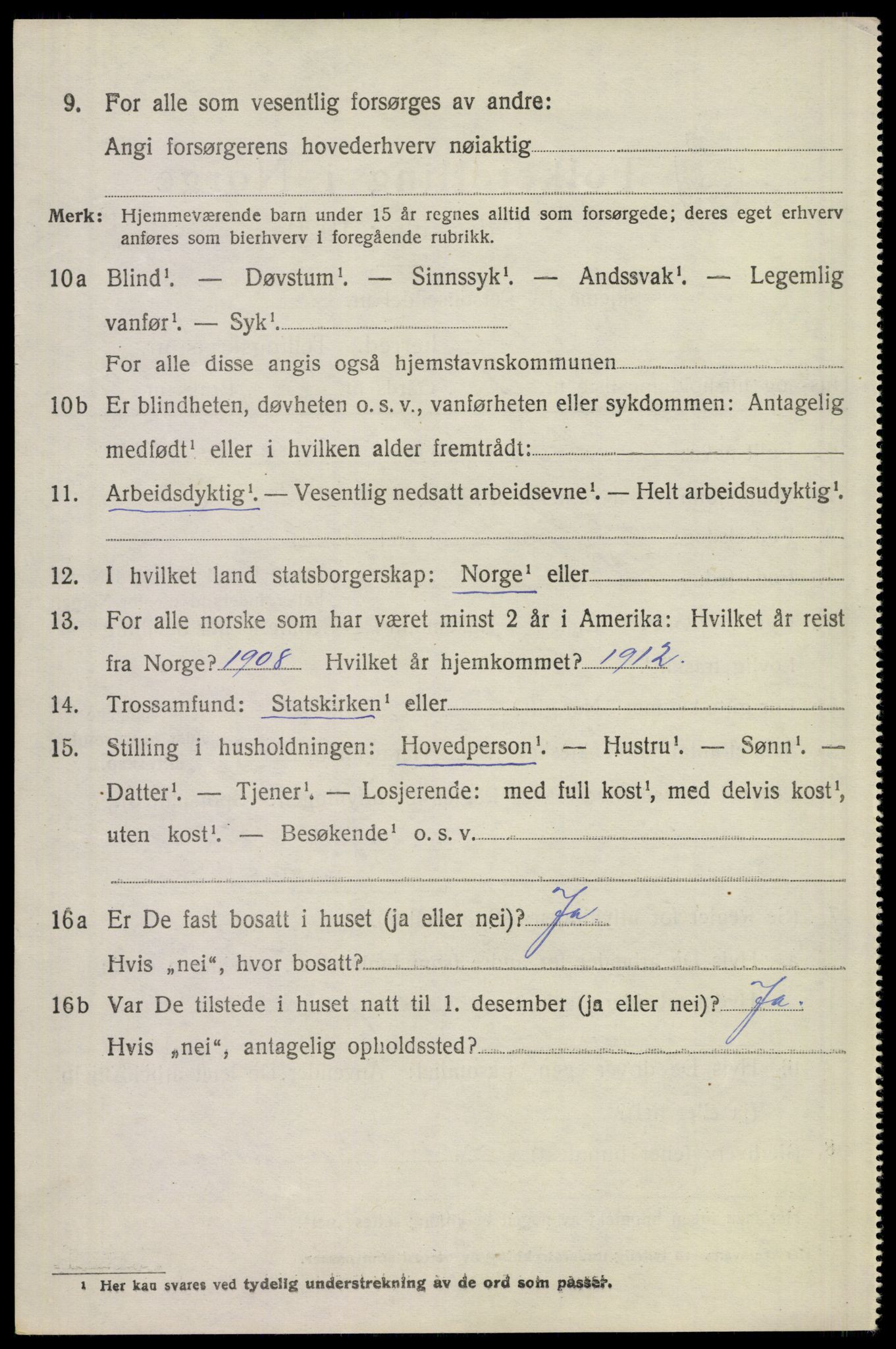 SAST, 1920 census for Gjesdal, 1920, p. 2127
