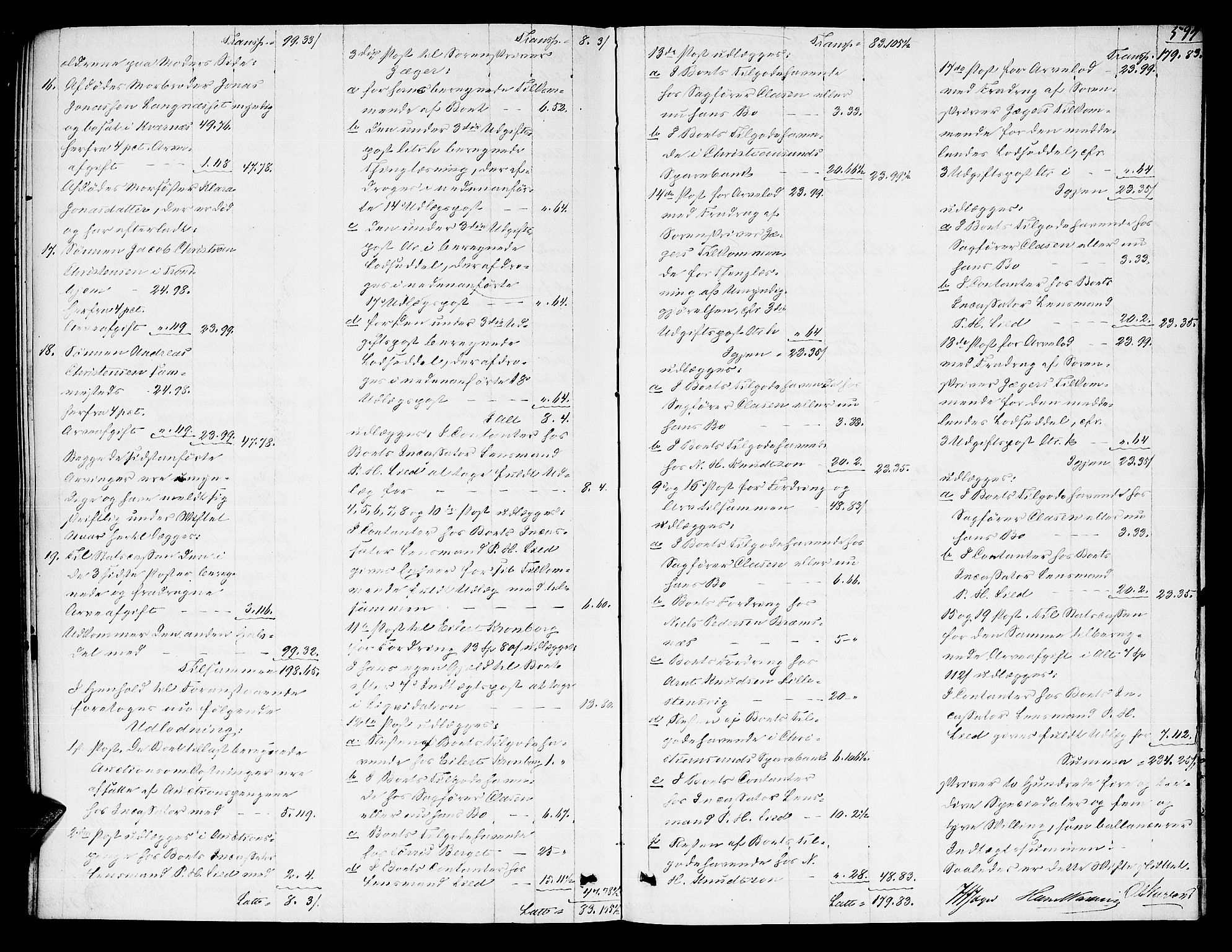Nordmøre sorenskriveri, SAT/A-4132/1/3/3A/L0033: Utlodningsprotokoll nr. 02, 1850-1862, p. 597