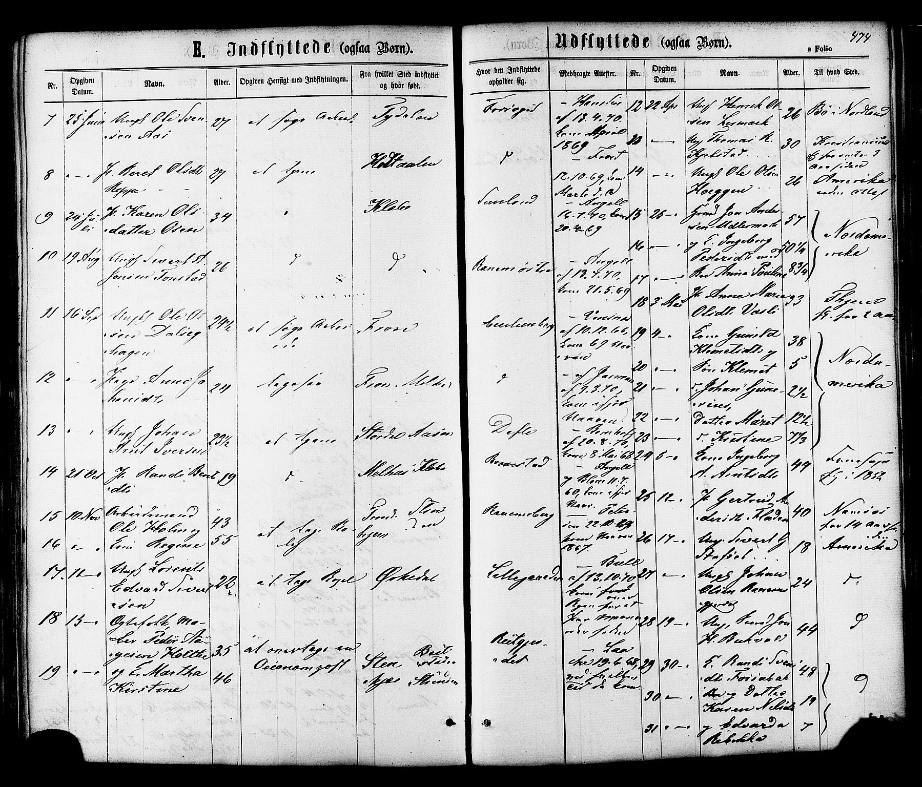 Ministerialprotokoller, klokkerbøker og fødselsregistre - Sør-Trøndelag, SAT/A-1456/606/L0293: Parish register (official) no. 606A08, 1866-1877, p. 474