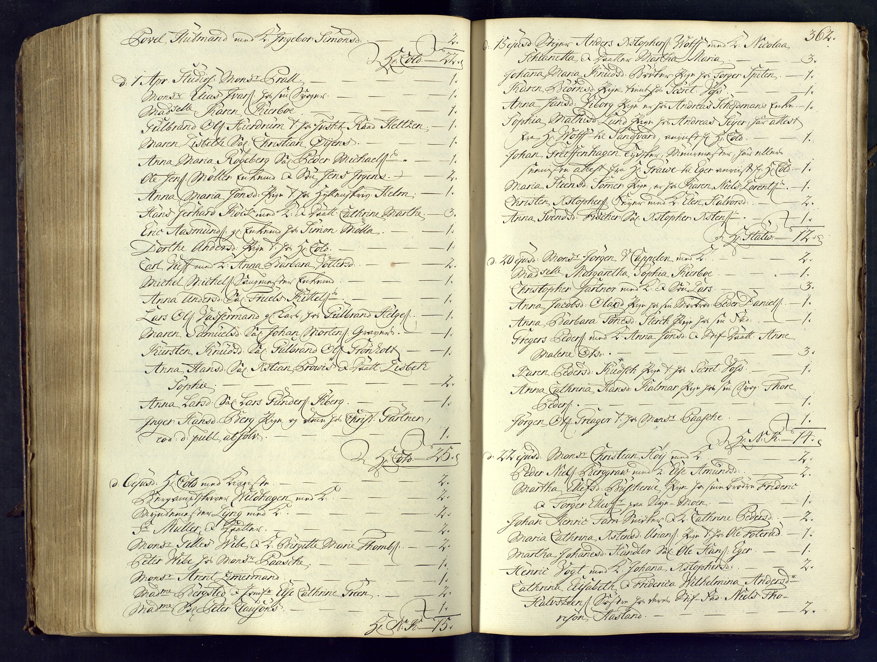 Kongsberg kirkebøker, AV/SAKO-A-22/M/Ma/L0004: Communicants register no. 4, 1750-1755, p. 362