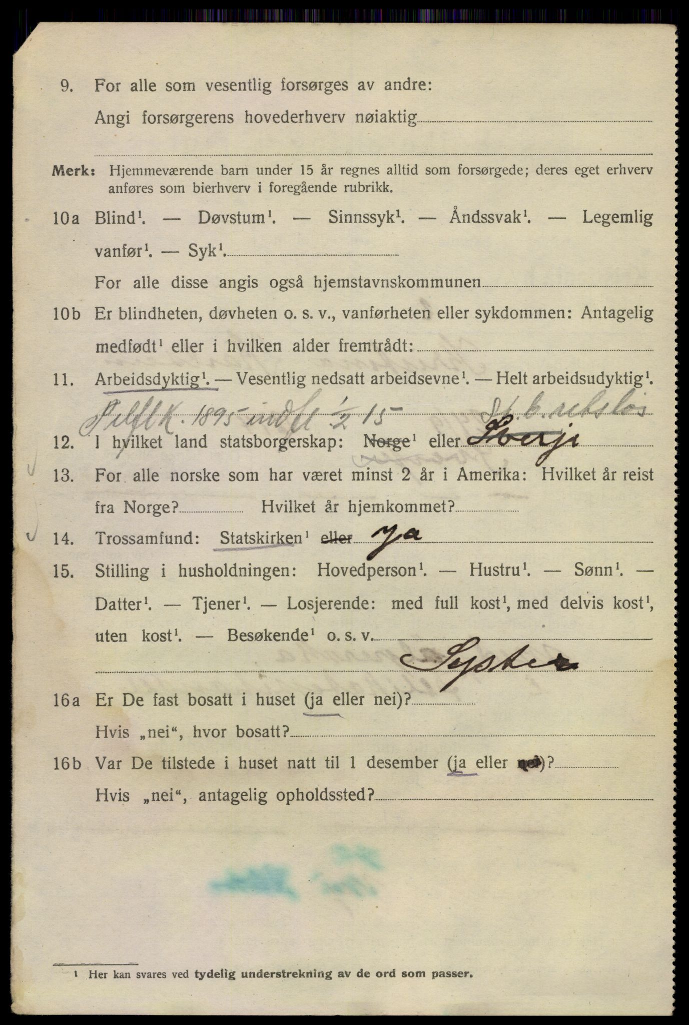 SAO, 1920 census for Kristiania, 1920, p. 626652