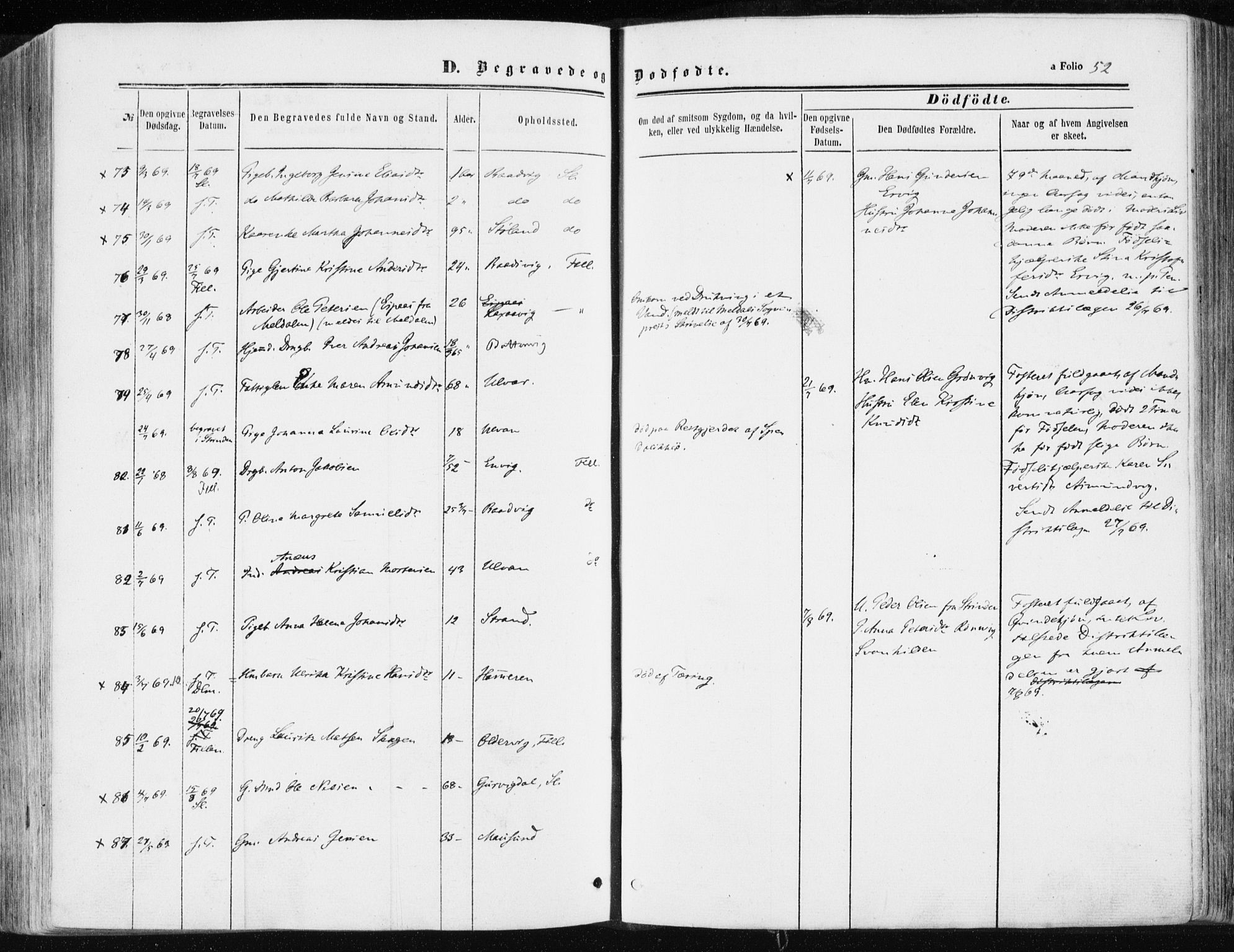 Ministerialprotokoller, klokkerbøker og fødselsregistre - Sør-Trøndelag, AV/SAT-A-1456/634/L0531: Parish register (official) no. 634A07, 1861-1870, p. 52