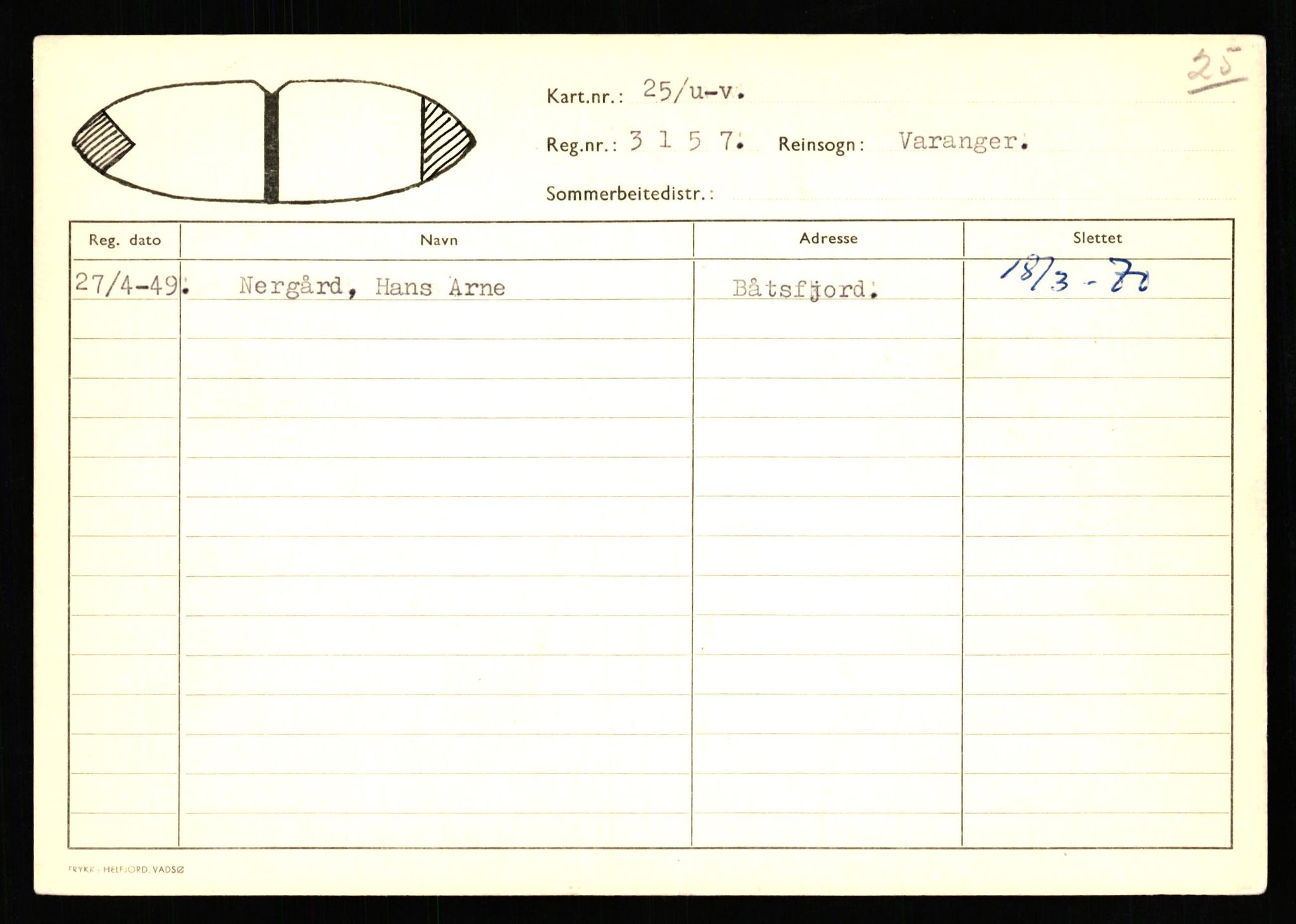 Lappefogden i Finnmark/Reindriftsforvaltningen Øst-Finnmark, AV/SATØ-S-1461/G/Ge/Gea/L0007: Slettede reinmerker: Karasjok, Kautokeino, Polmak og Varanger, 1934-1992, p. 259