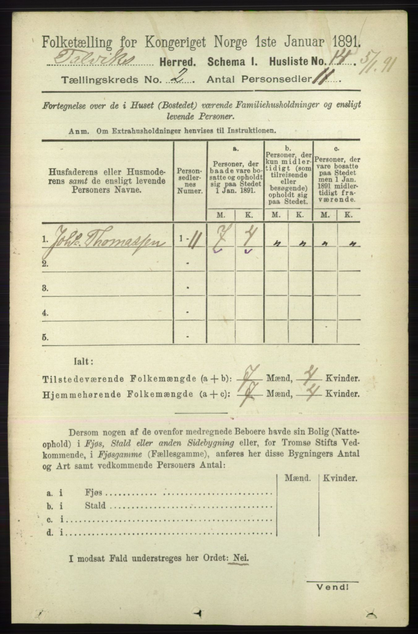 RA, 1891 census for 2013 Talvik, 1891, p. 521