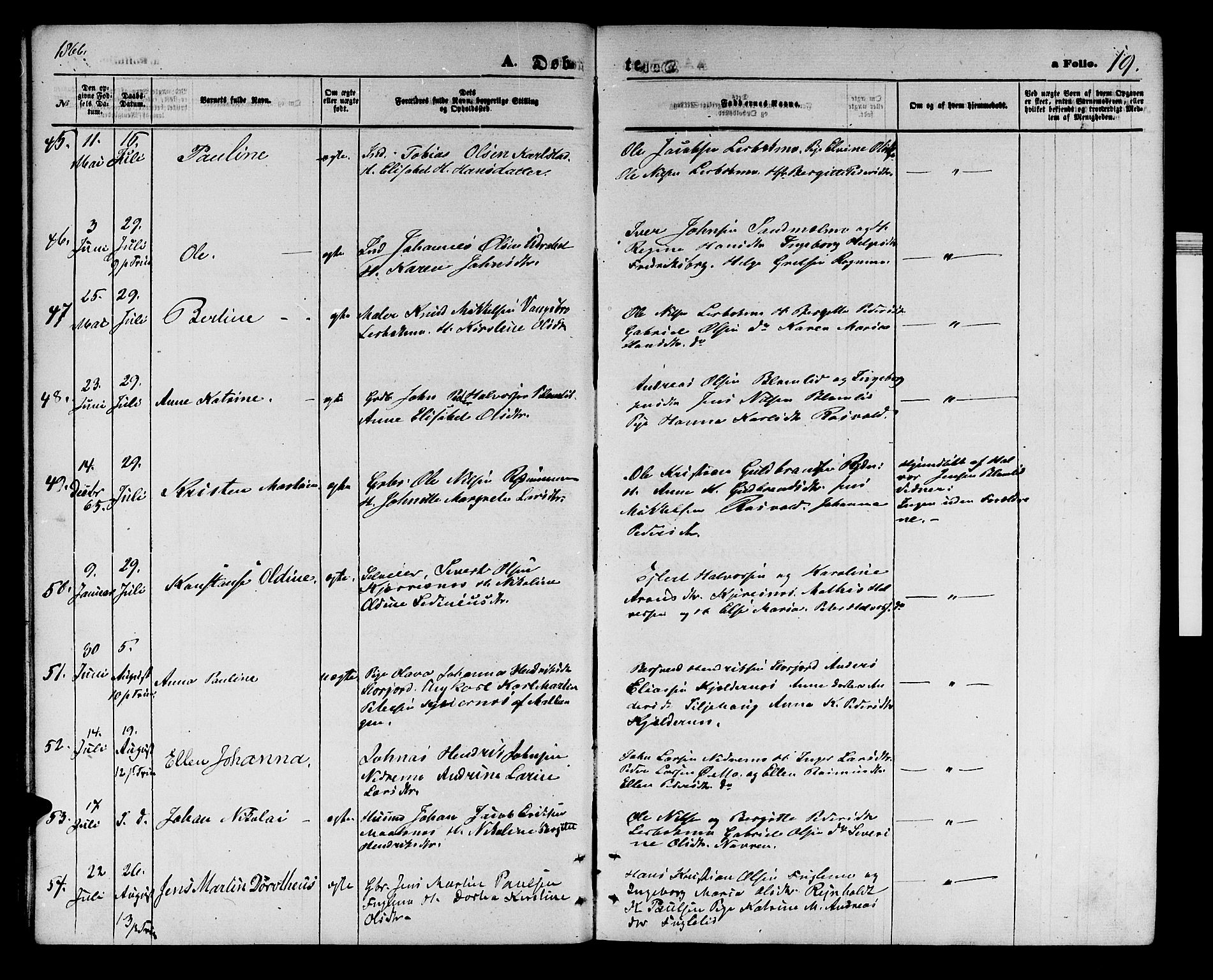 Målselv sokneprestembete, AV/SATØ-S-1311/G/Ga/Gab/L0002klokker: Parish register (copy) no. 2, 1865-1873, p. 19