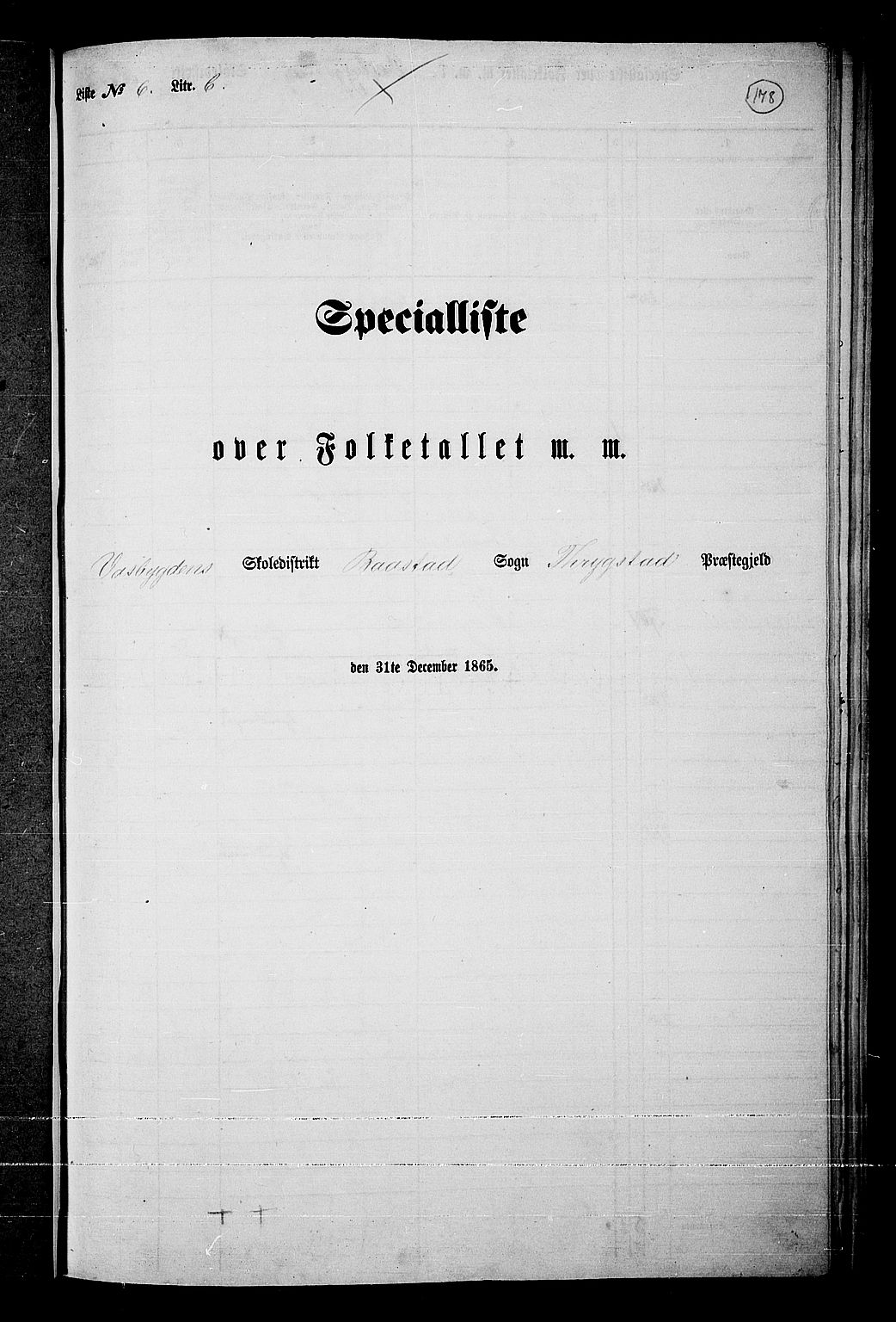 RA, 1865 census for Trøgstad, 1865, p. 158