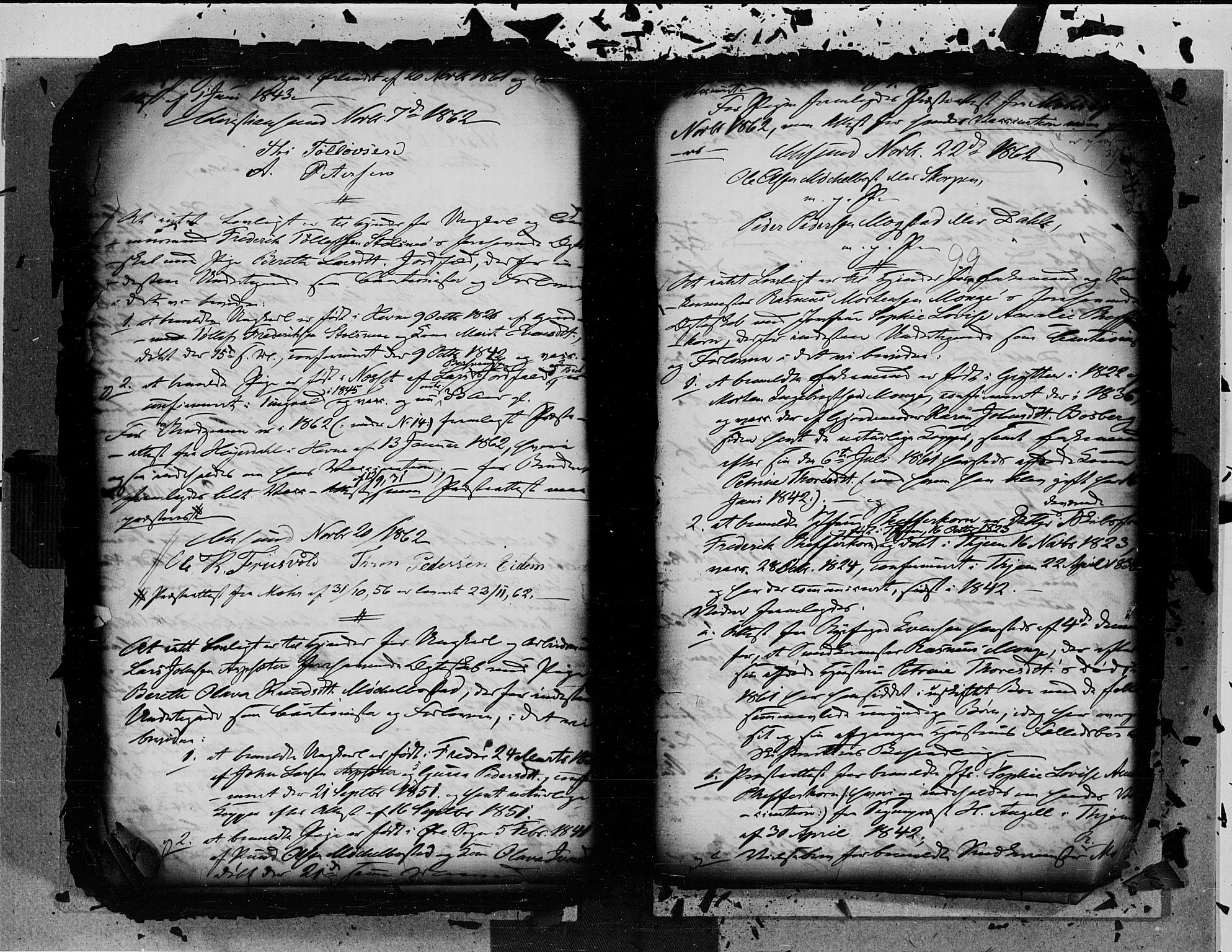 Kristiansund sokneprestkontor, AV/SAT-A-1068/1/I/I1: Best man's statements no. 17, 1855-1869, p. 99