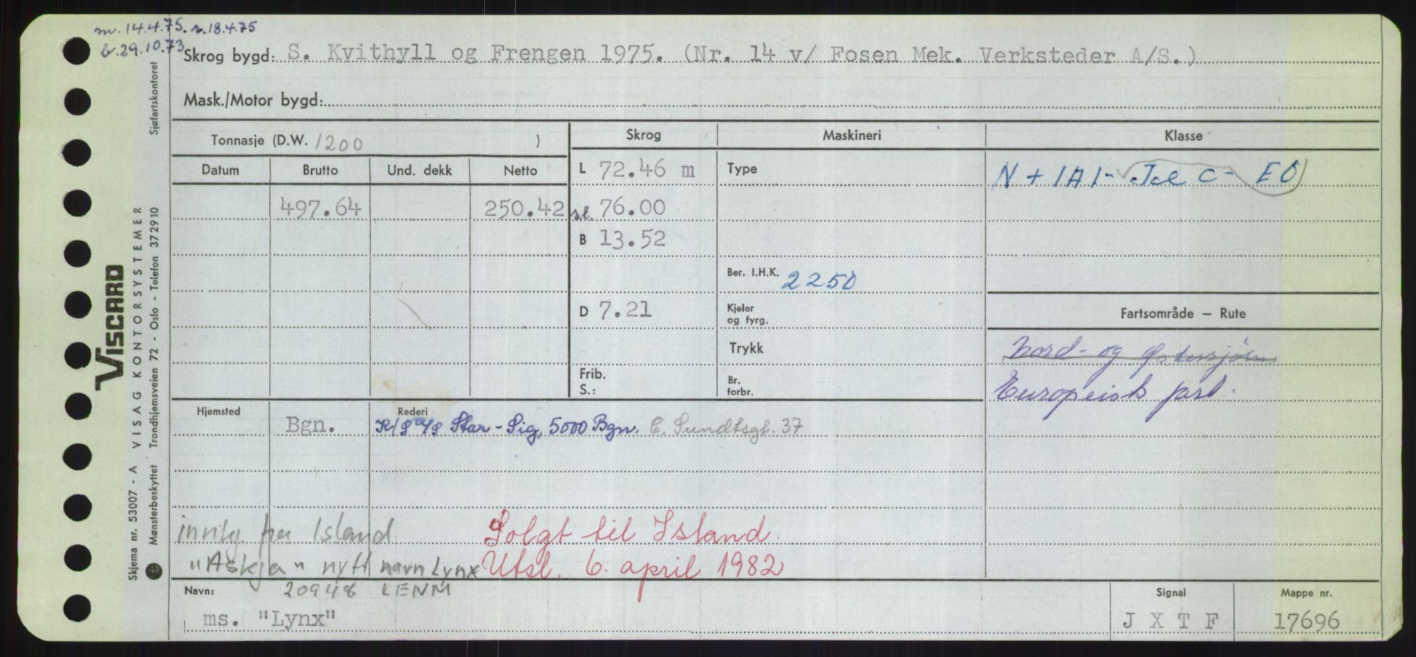 Sjøfartsdirektoratet med forløpere, Skipsmålingen, AV/RA-S-1627/H/Hd/L0023: Fartøy, Lia-Løv, p. 479